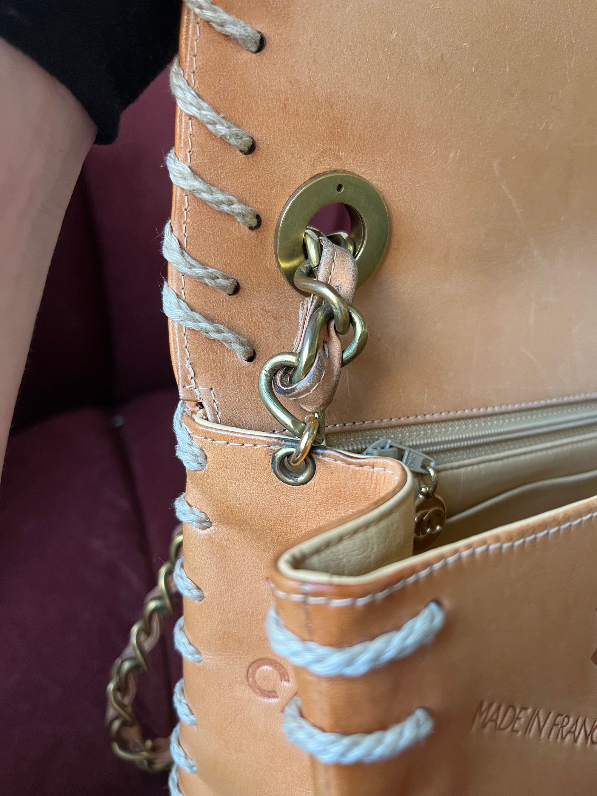 Chanel Vintage Jumbo Whipstitch Flap (1991-1994)