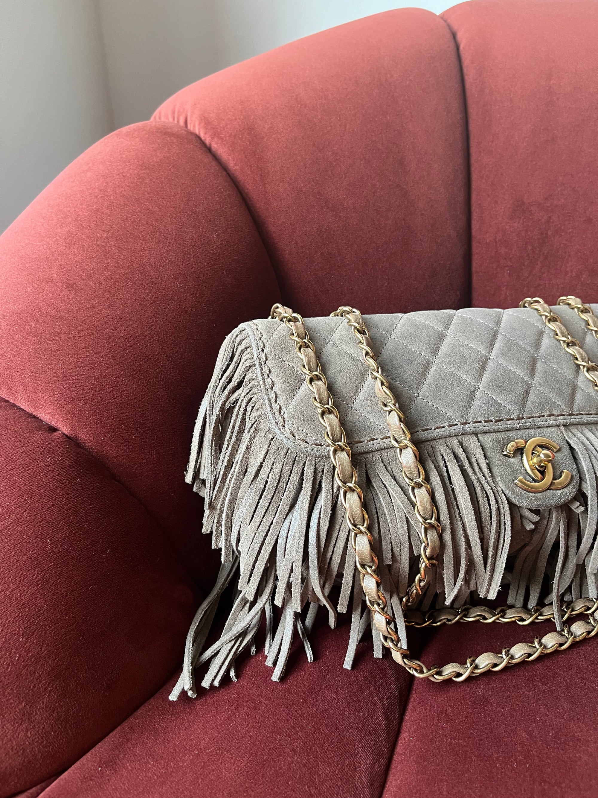 Chanel Paris-Dallas Suede Fringe Flap (2014)