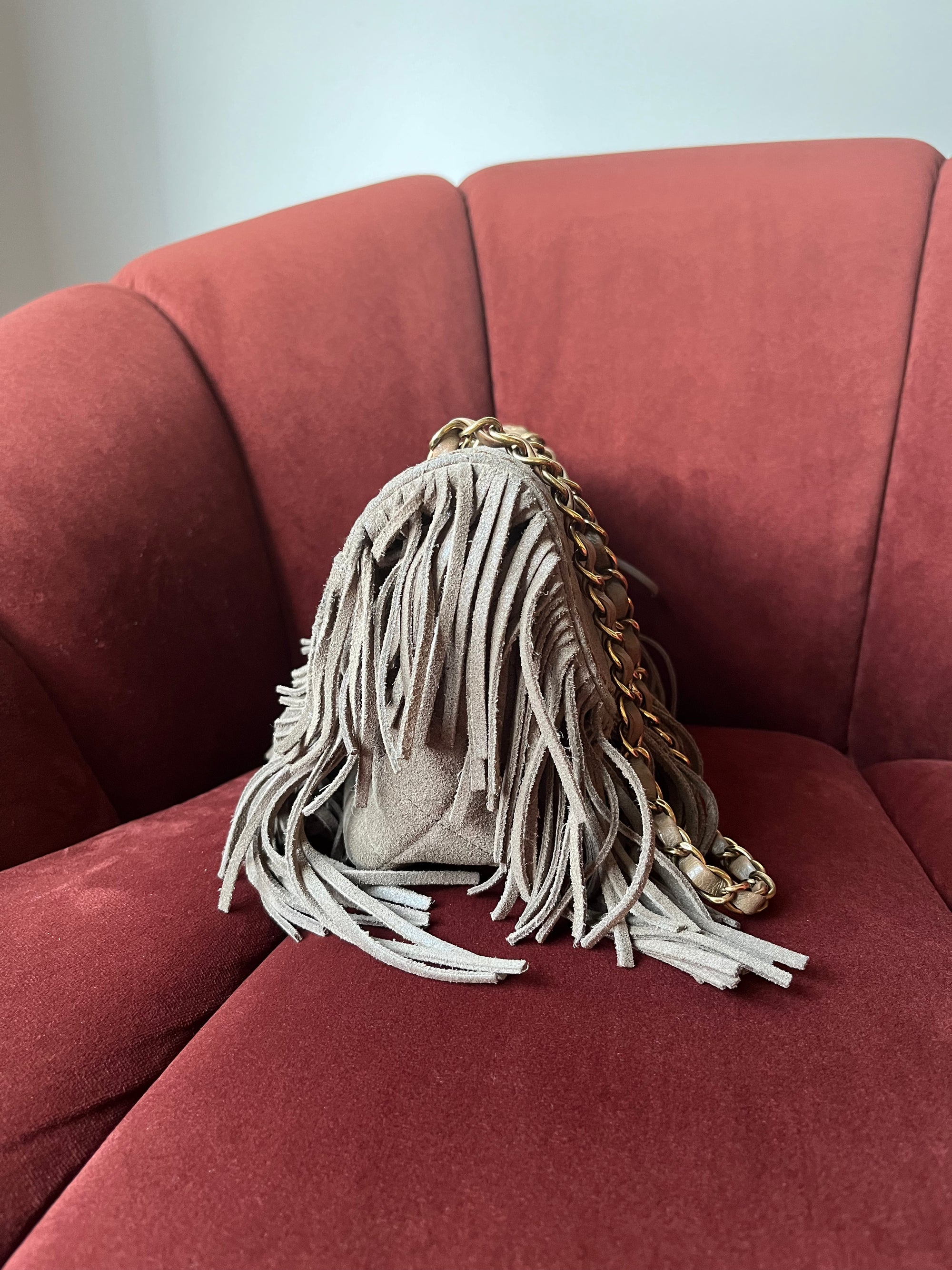 Chanel Paris-Dallas Suede Fringe Flap (2014)