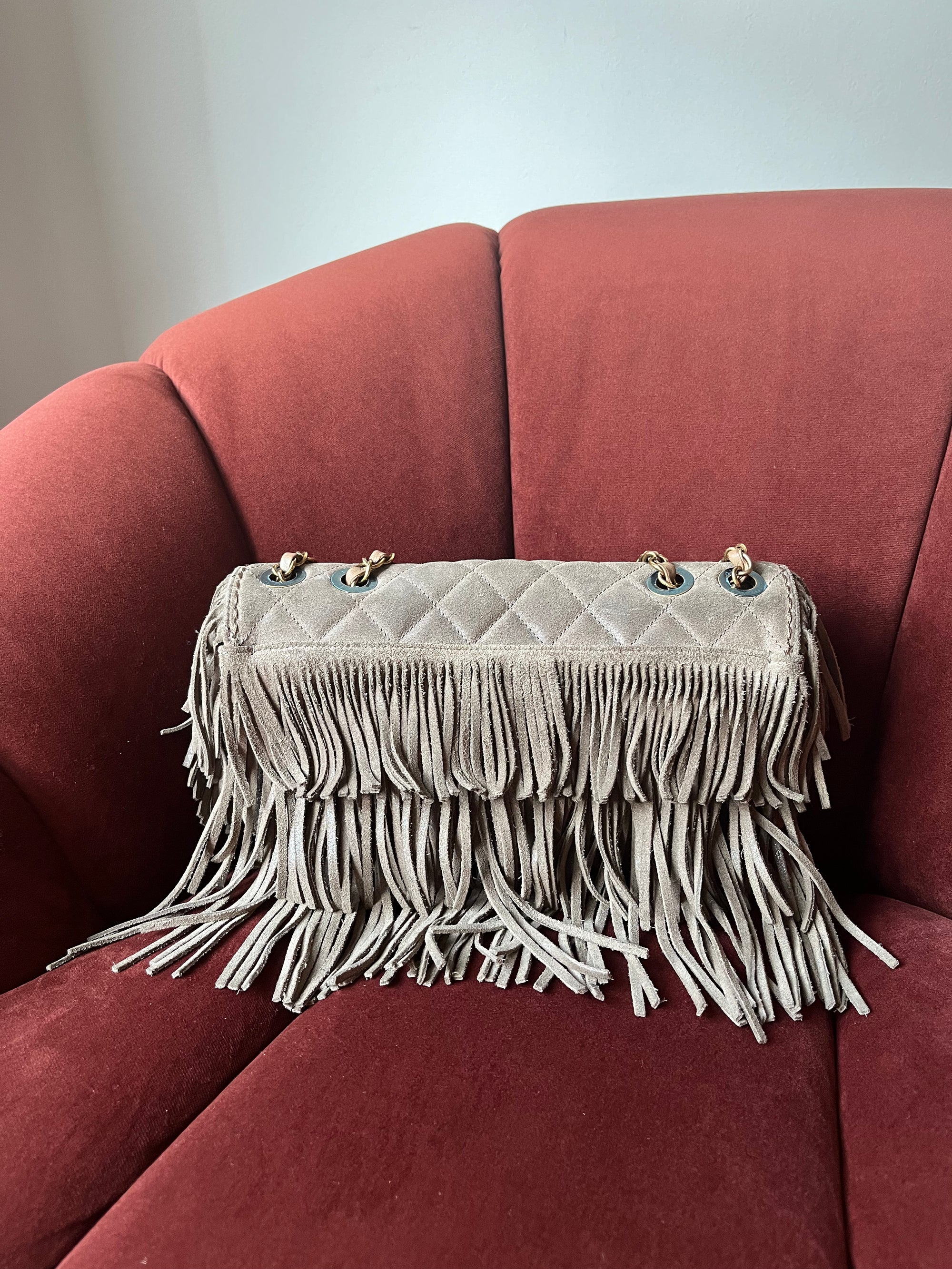 Chanel Paris-Dallas Suede Fringe Flap (2014)