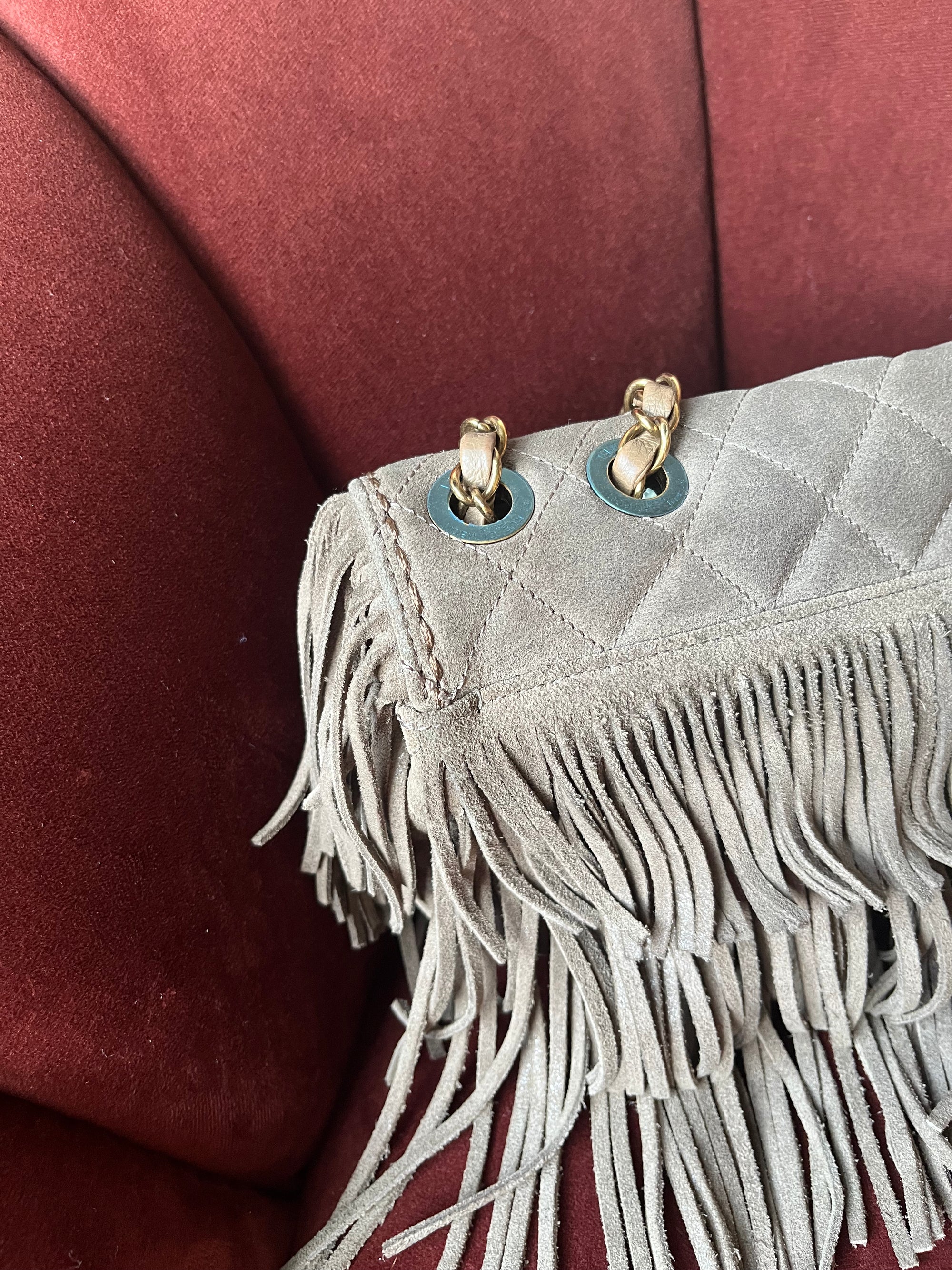 Chanel Paris-Dallas Suede Fringe Flap (2014)