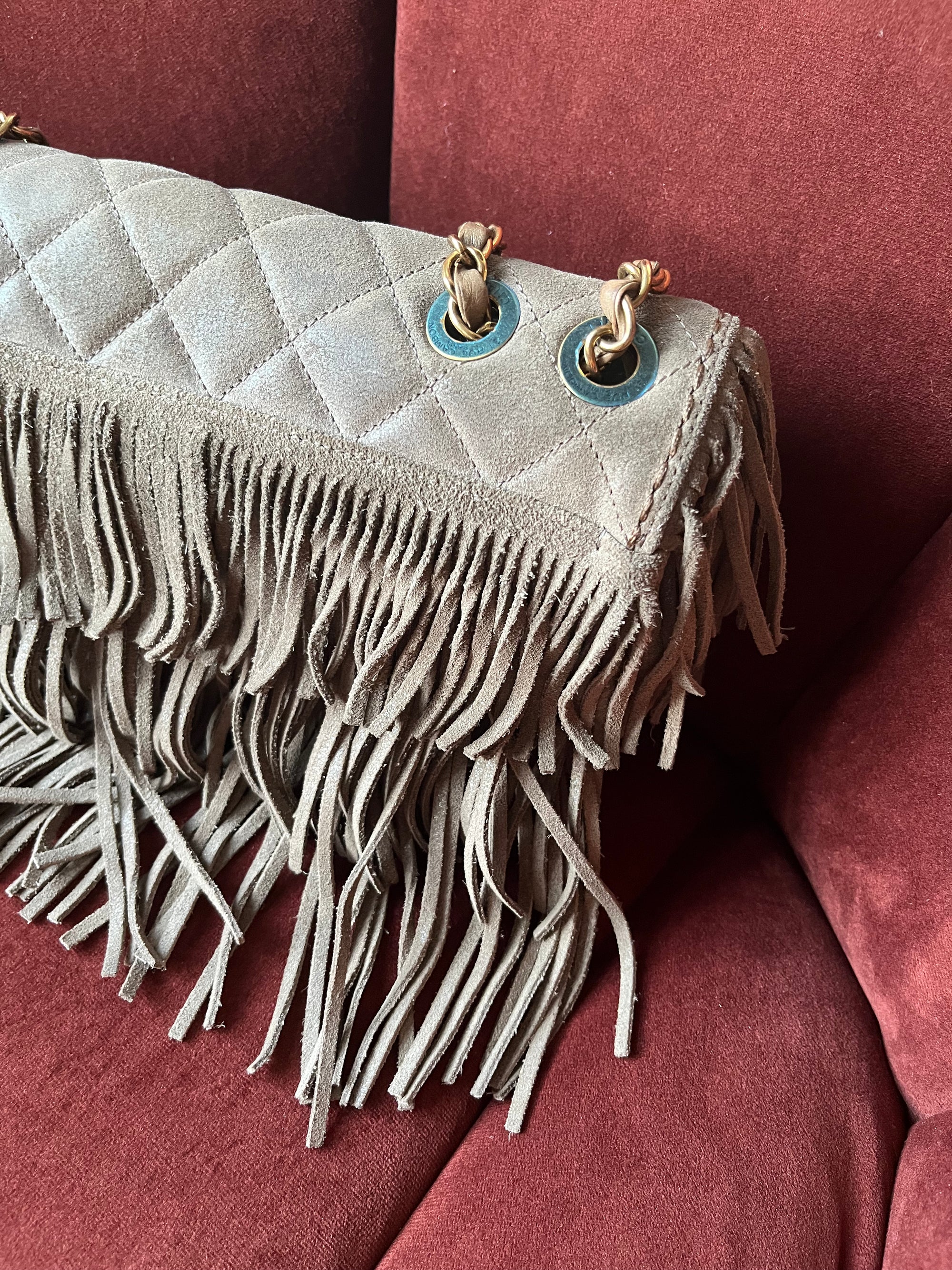 Chanel Paris-Dallas Suede Fringe Flap (2014)