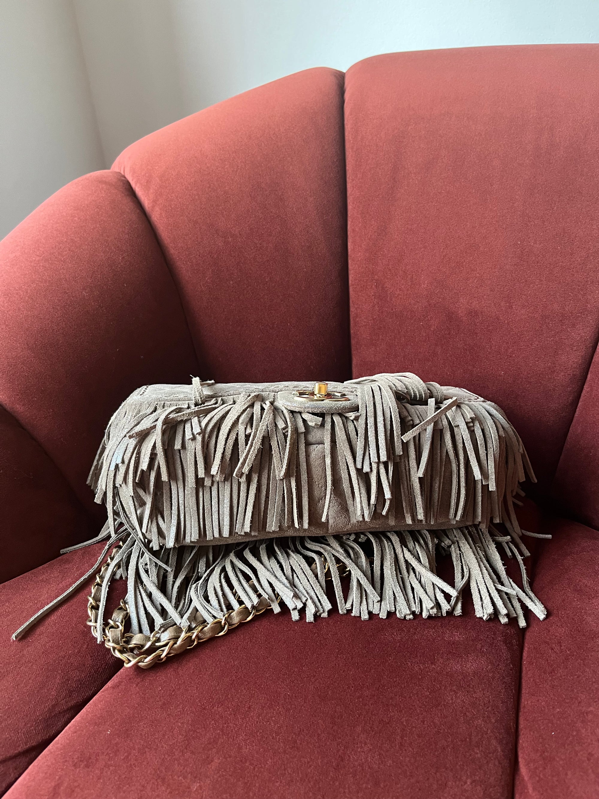 Chanel Paris-Dallas Suede Fringe Flap (2014)