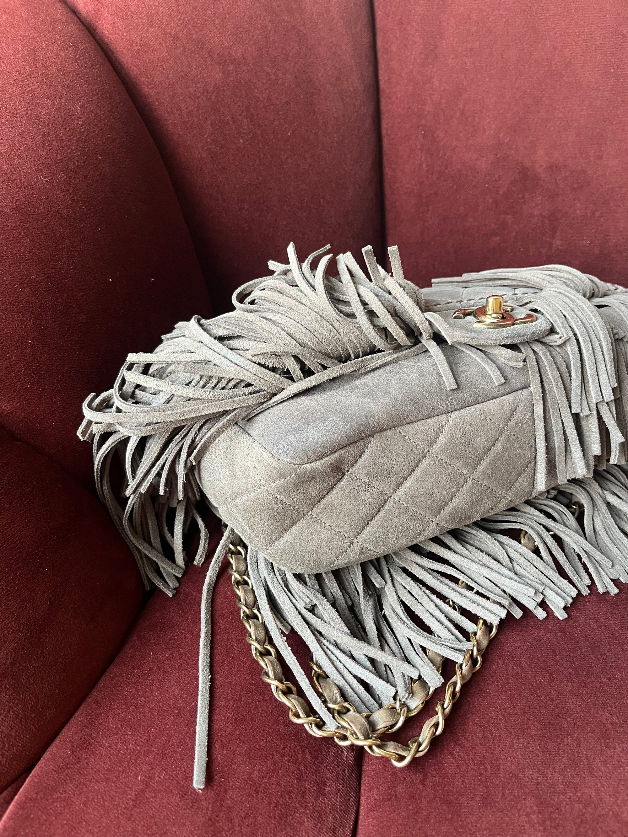 Chanel Paris-Dallas Suede Fringe Flap (2014)