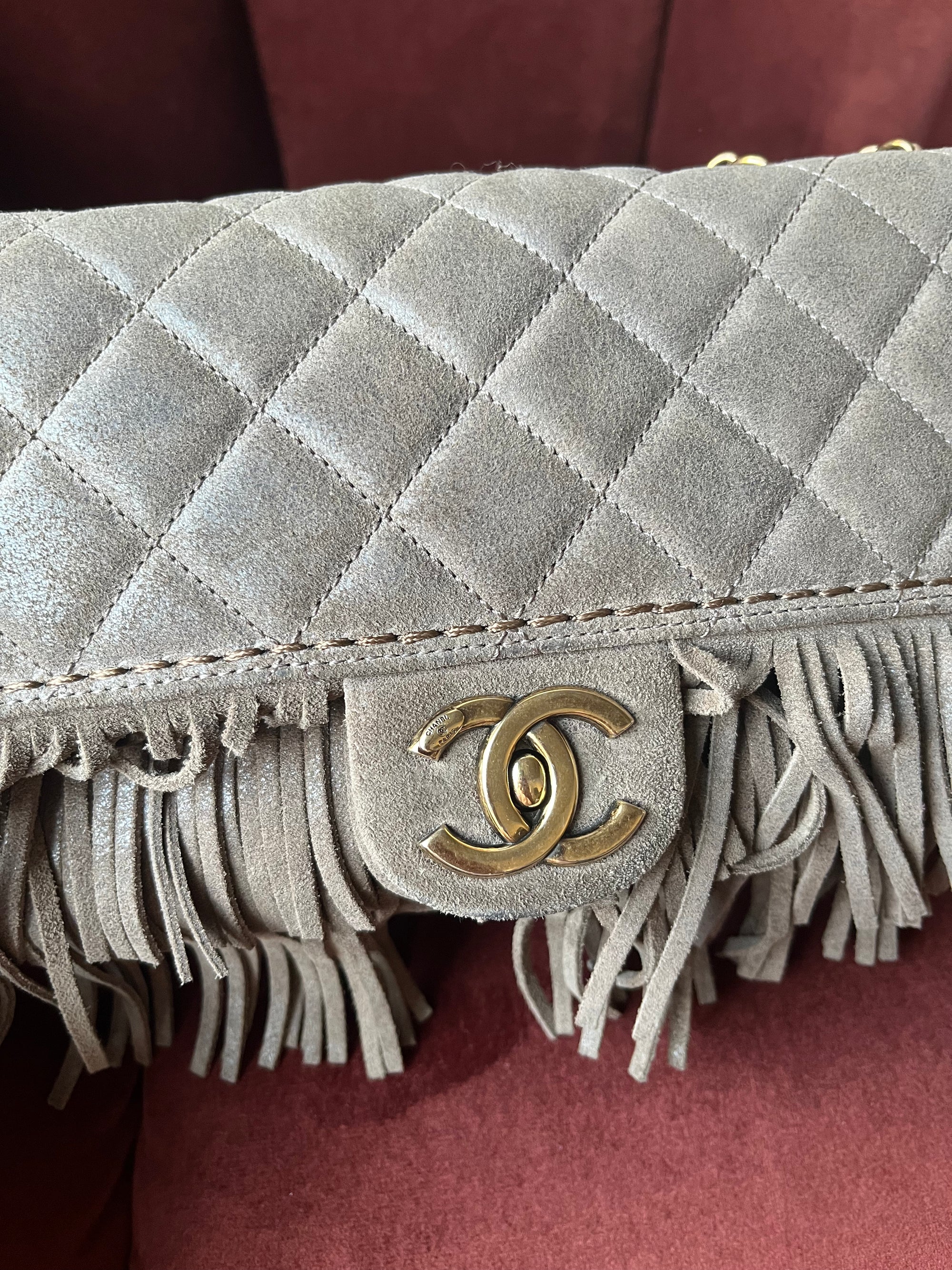 Chanel Paris-Dallas Suede Fringe Flap (2014)