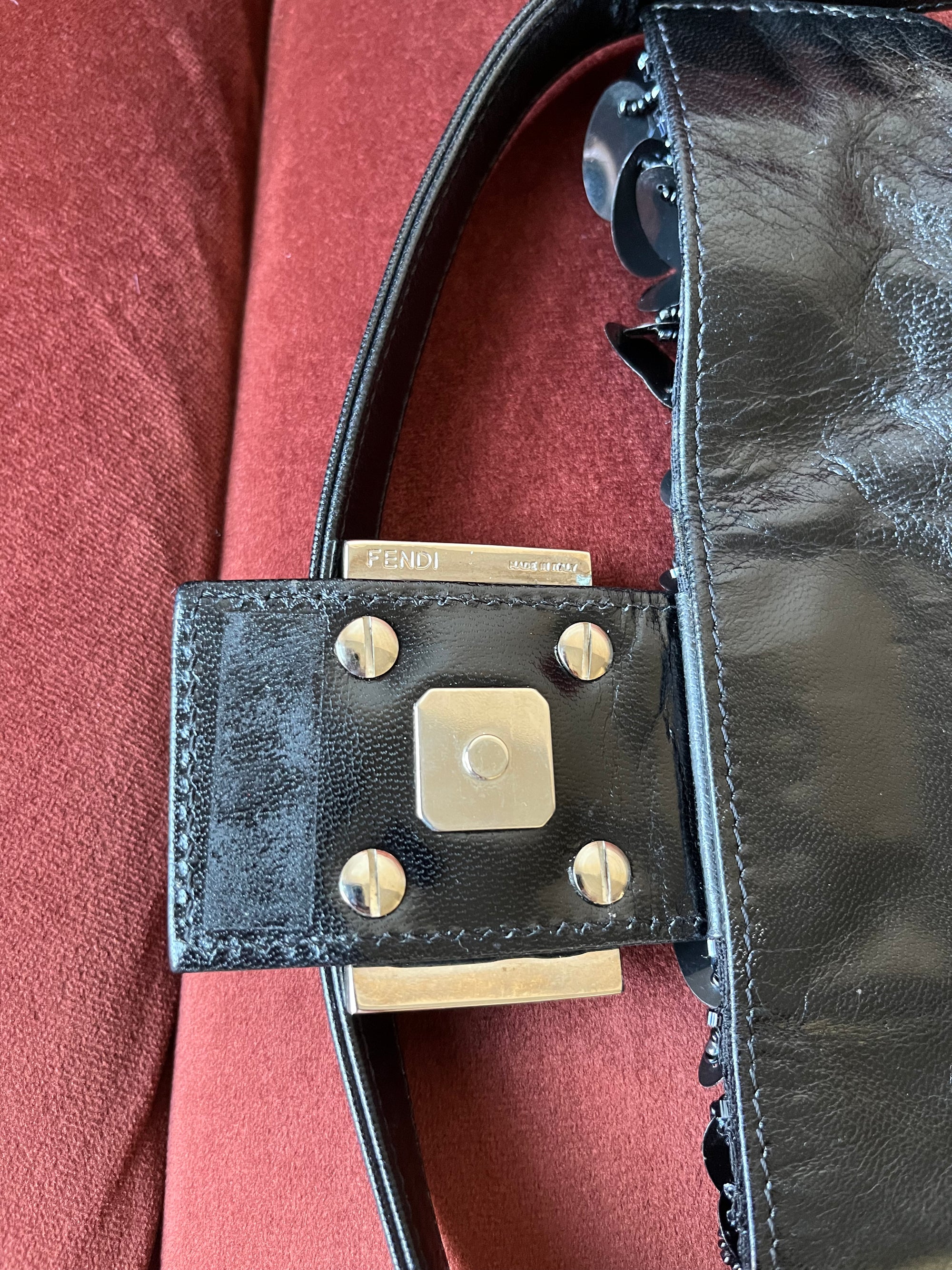Fendi Vintage Beaded Paillette Baguette