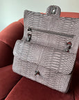 Chanel Medium Classic Double Flap In Espresso Python (2011)
