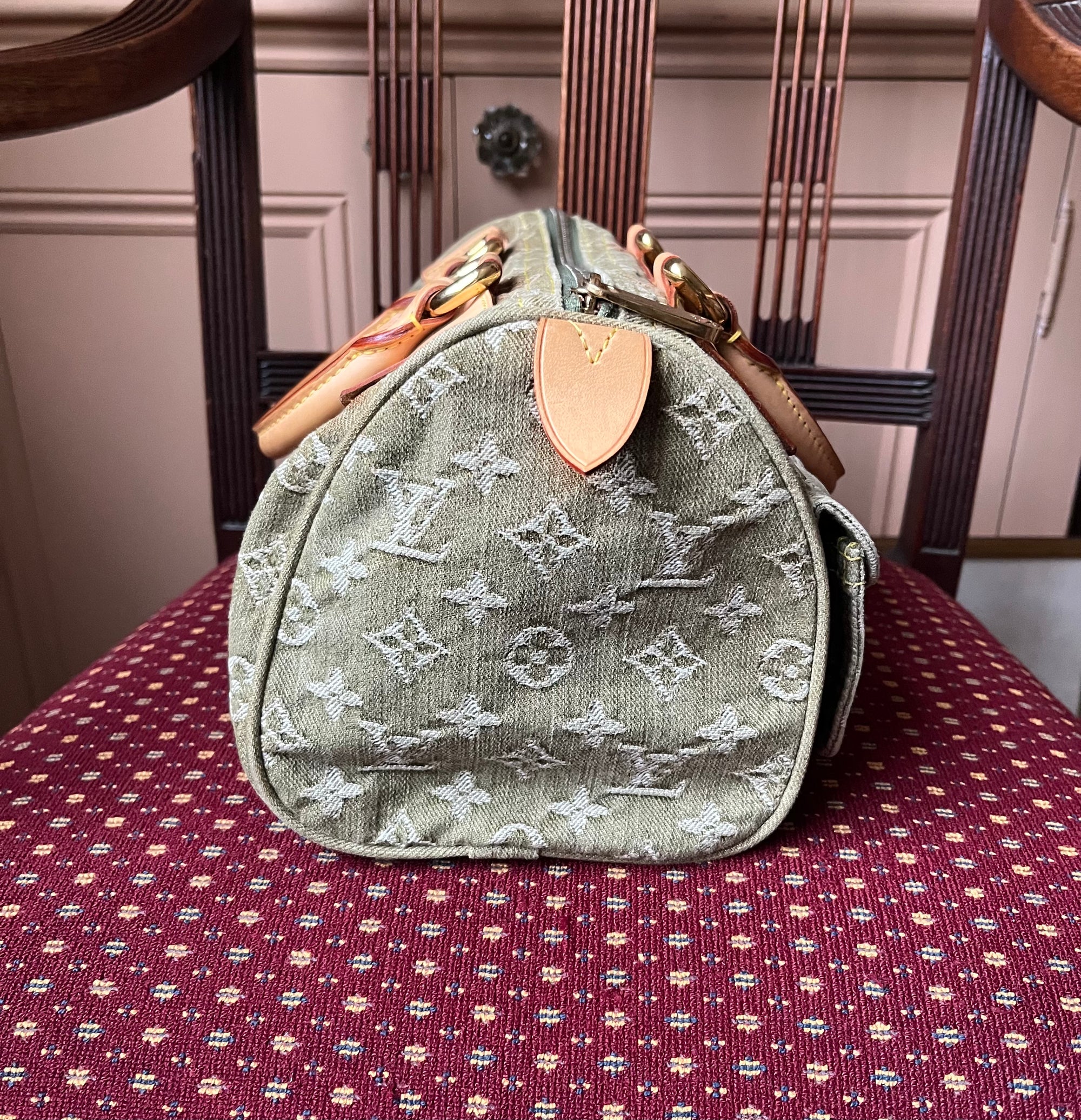 Louis Vuitton Vintage Green Denim Neo Speedy (2006)