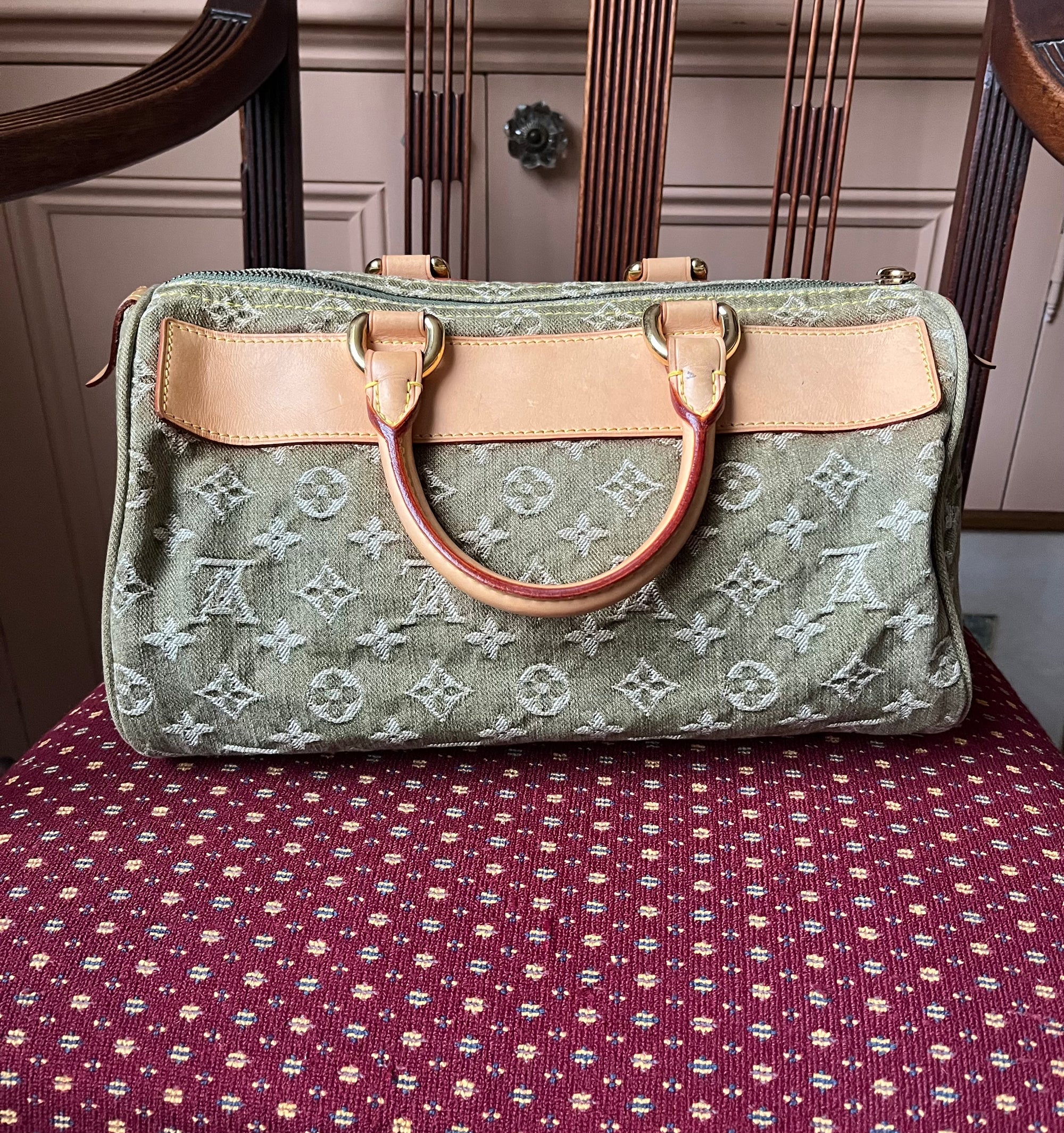 Louis Vuitton Vintage Green Denim Neo Speedy (2006)