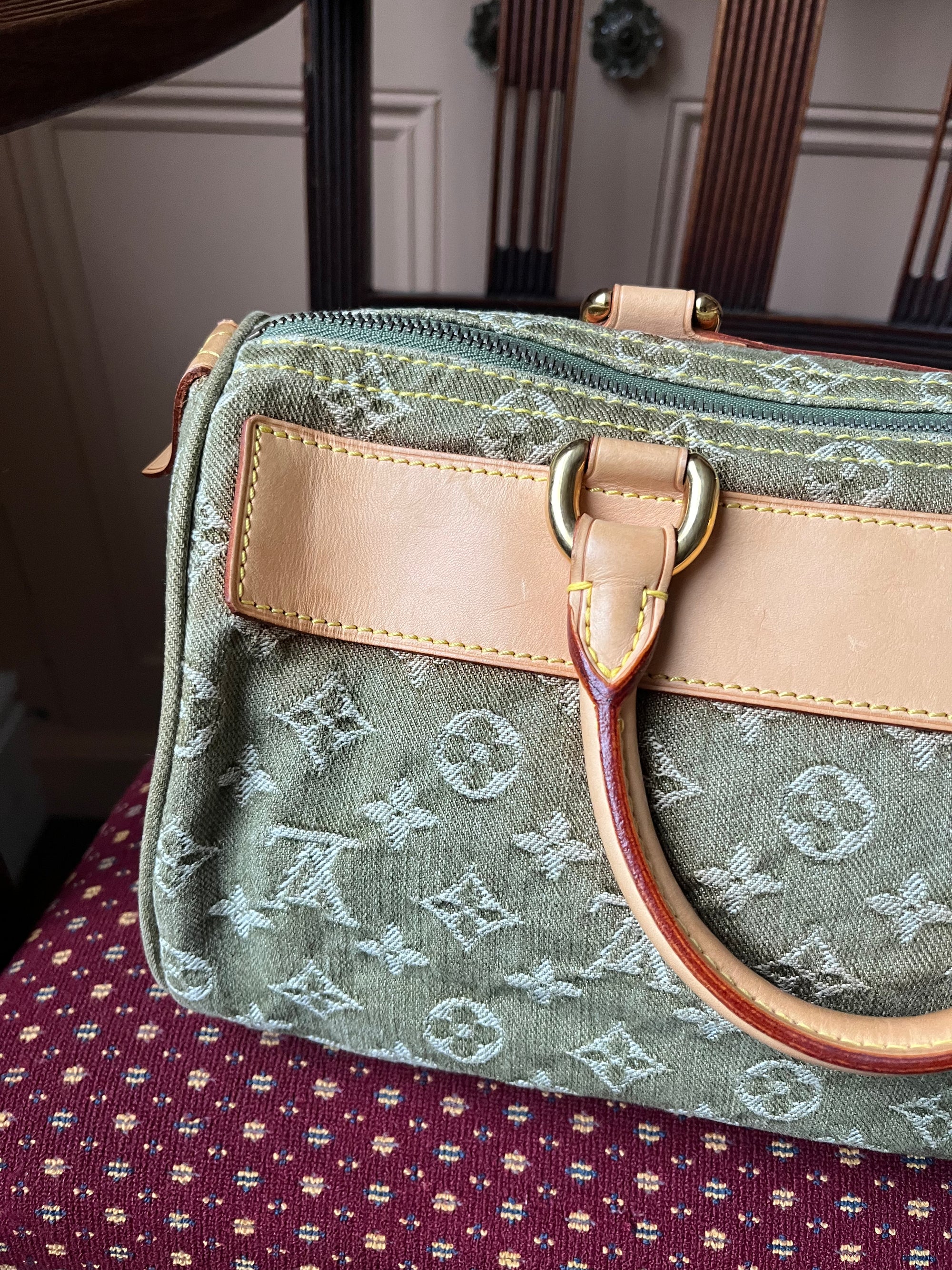 Louis Vuitton Vintage Green Denim Neo Speedy (2006)
