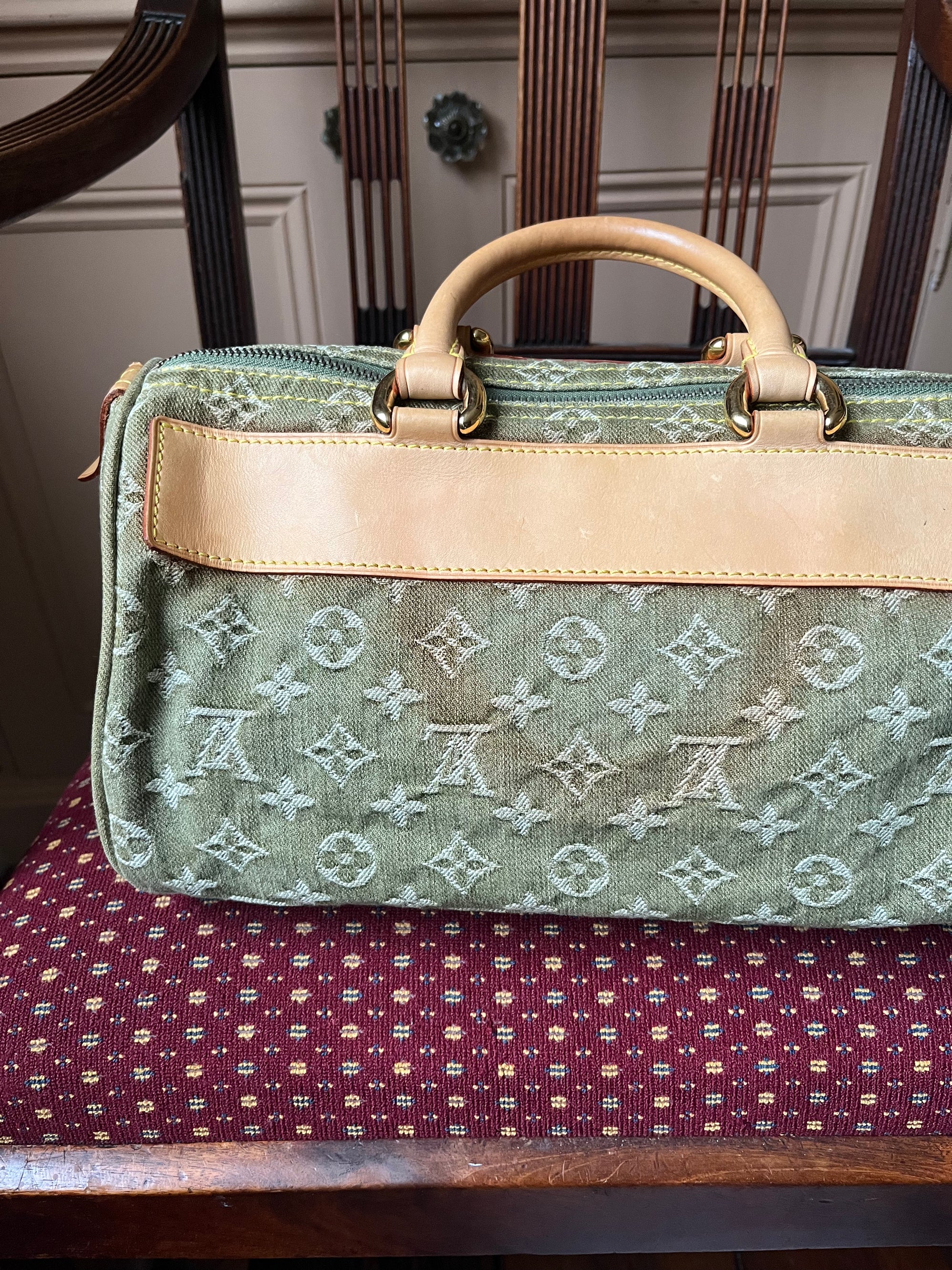 Louis Vuitton Vintage Green Denim Neo Speedy (2006)