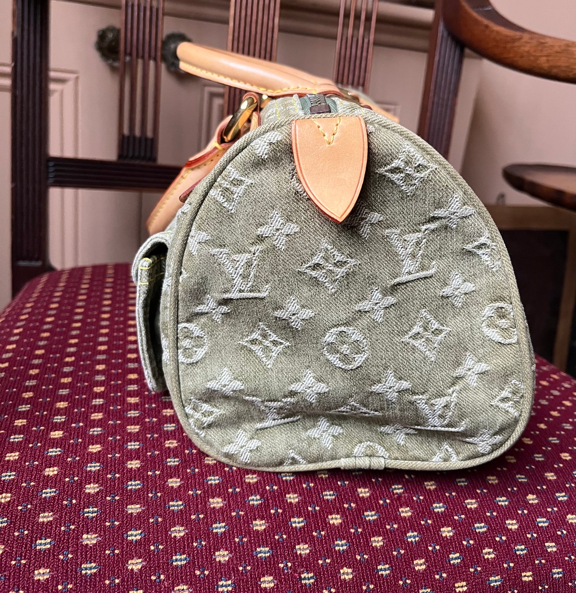 Louis Vuitton Vintage Green Denim Neo Speedy (2006)