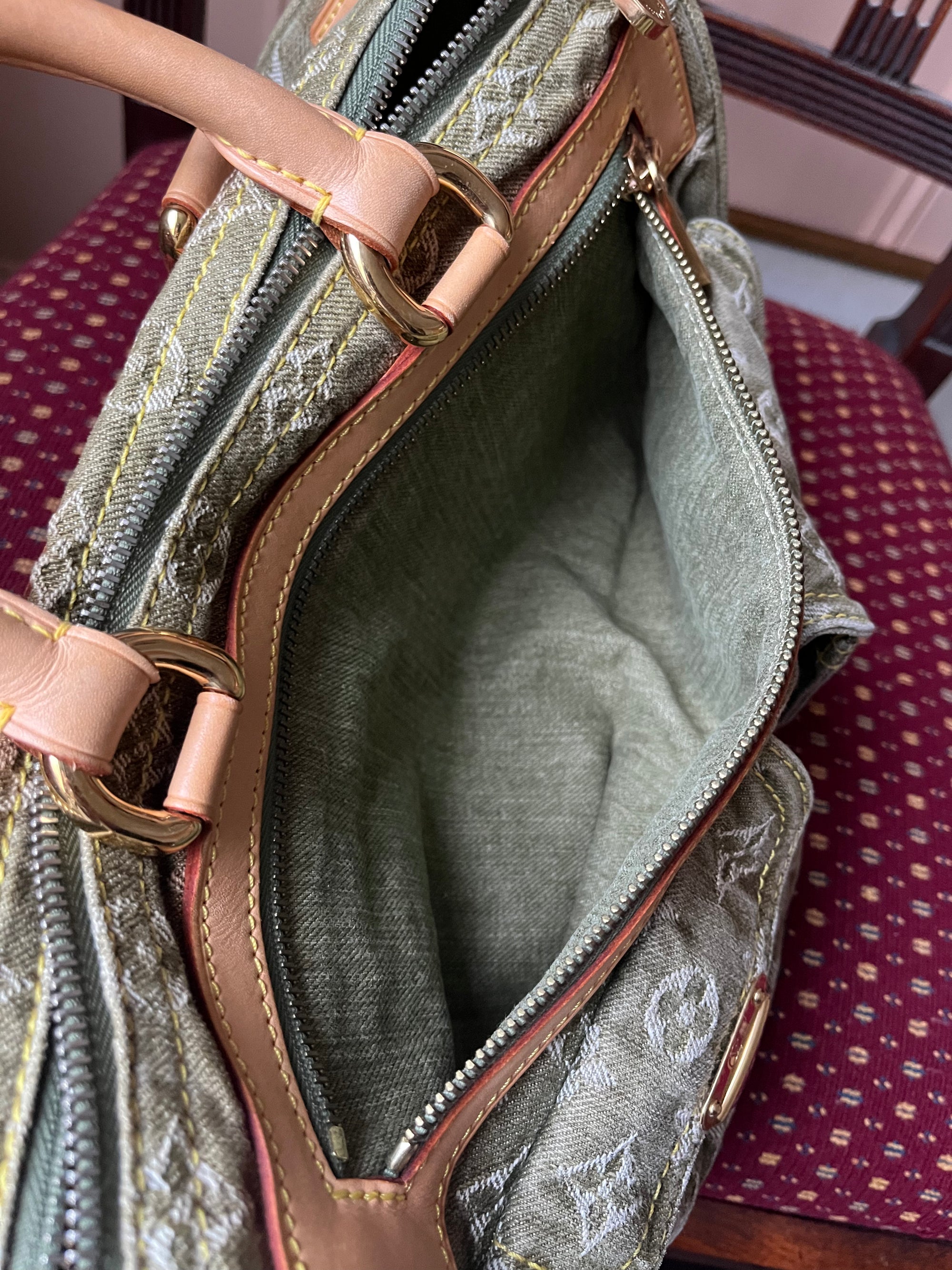 Louis Vuitton Vintage Green Denim Neo Speedy (2006)