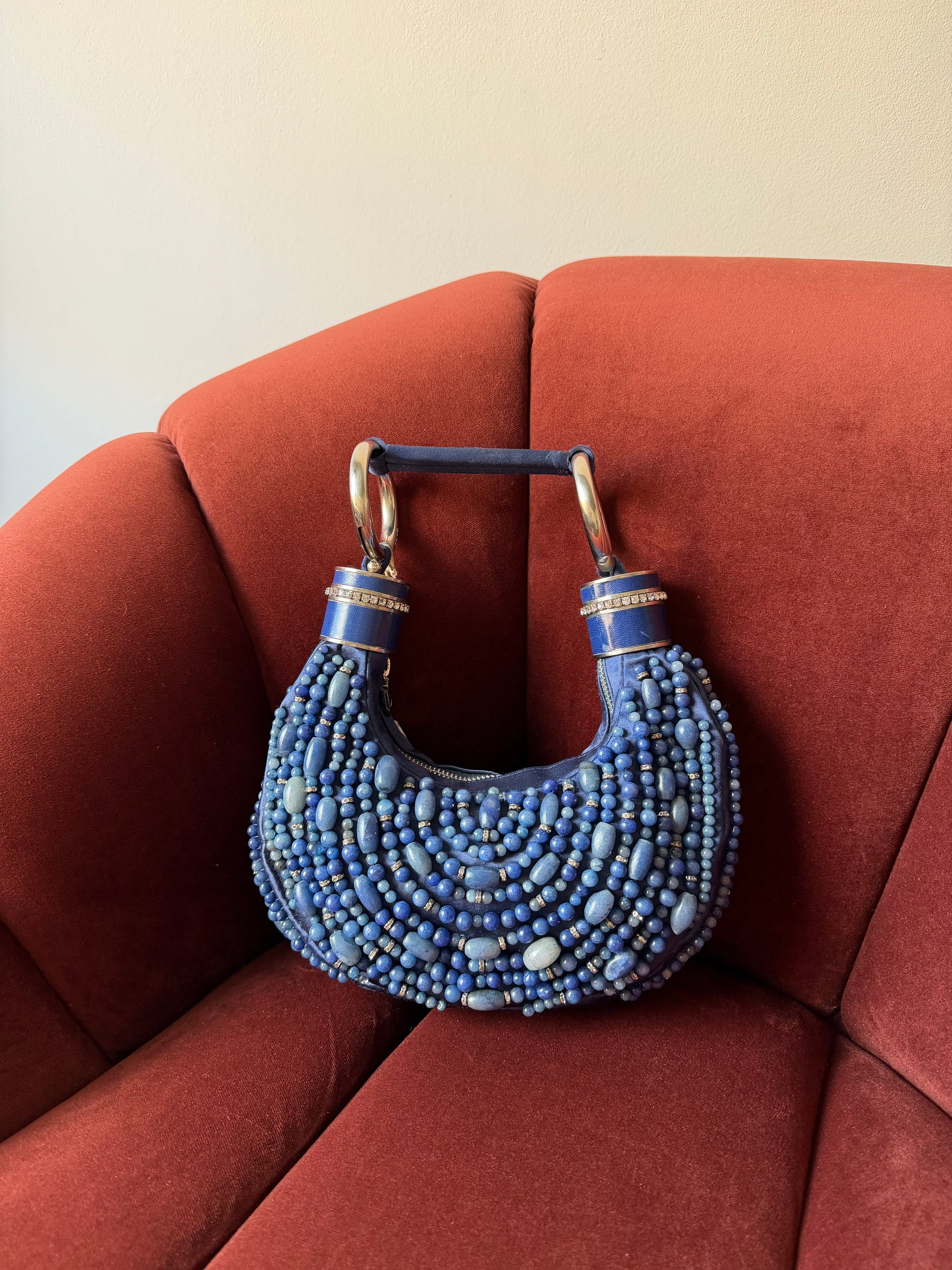 Chloe by Phoebe Philo Satin Beaded Bracelet Bag (2002)