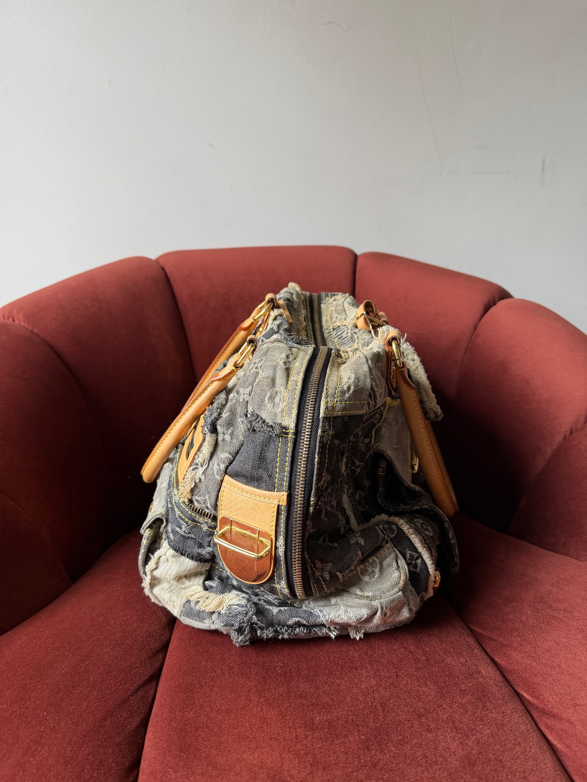 Louis Vuitton Monogram Denim Patchwork Bowly (2007)