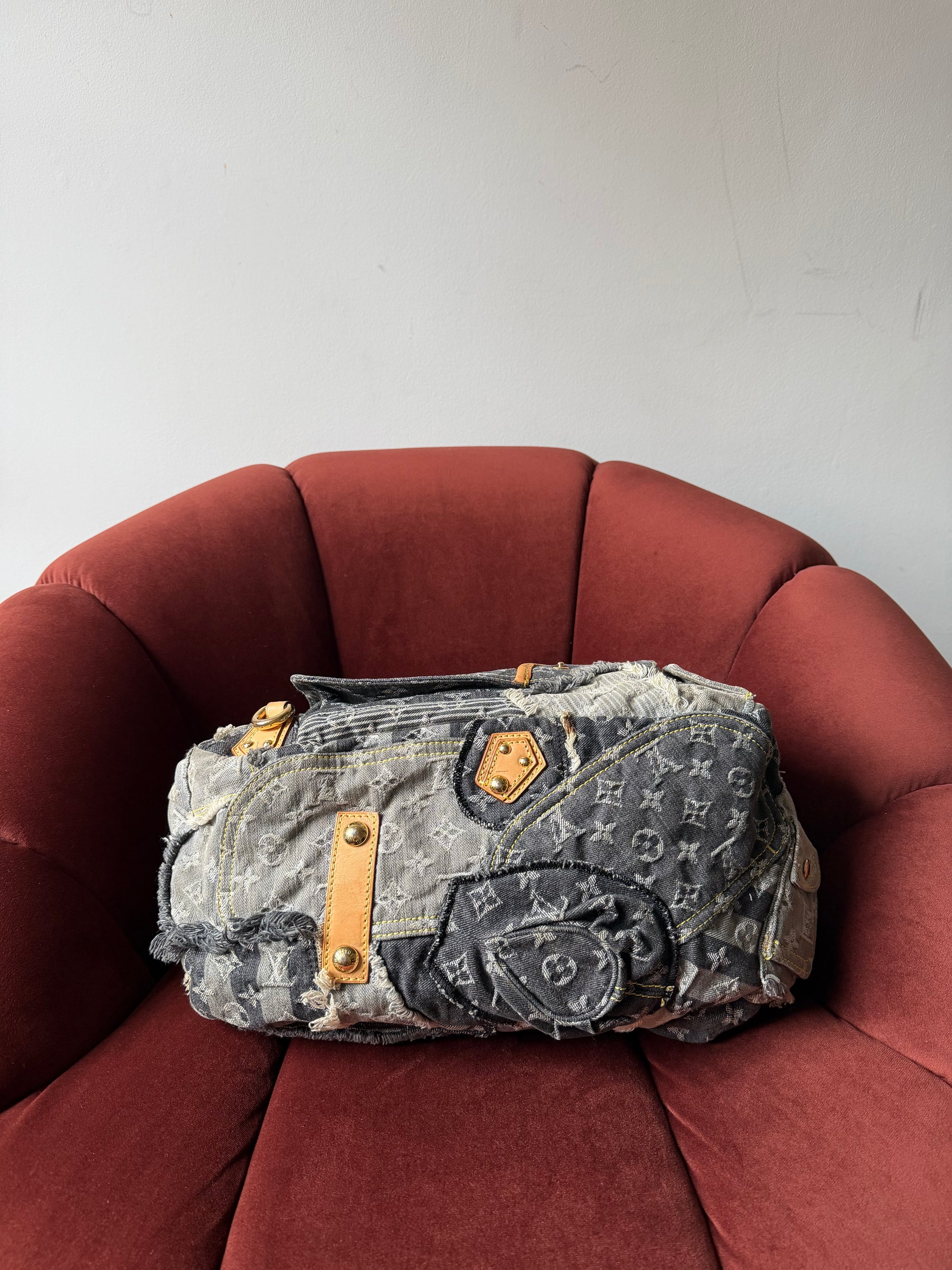 Louis Vuitton Monogram Denim Patchwork Bowly (2007)