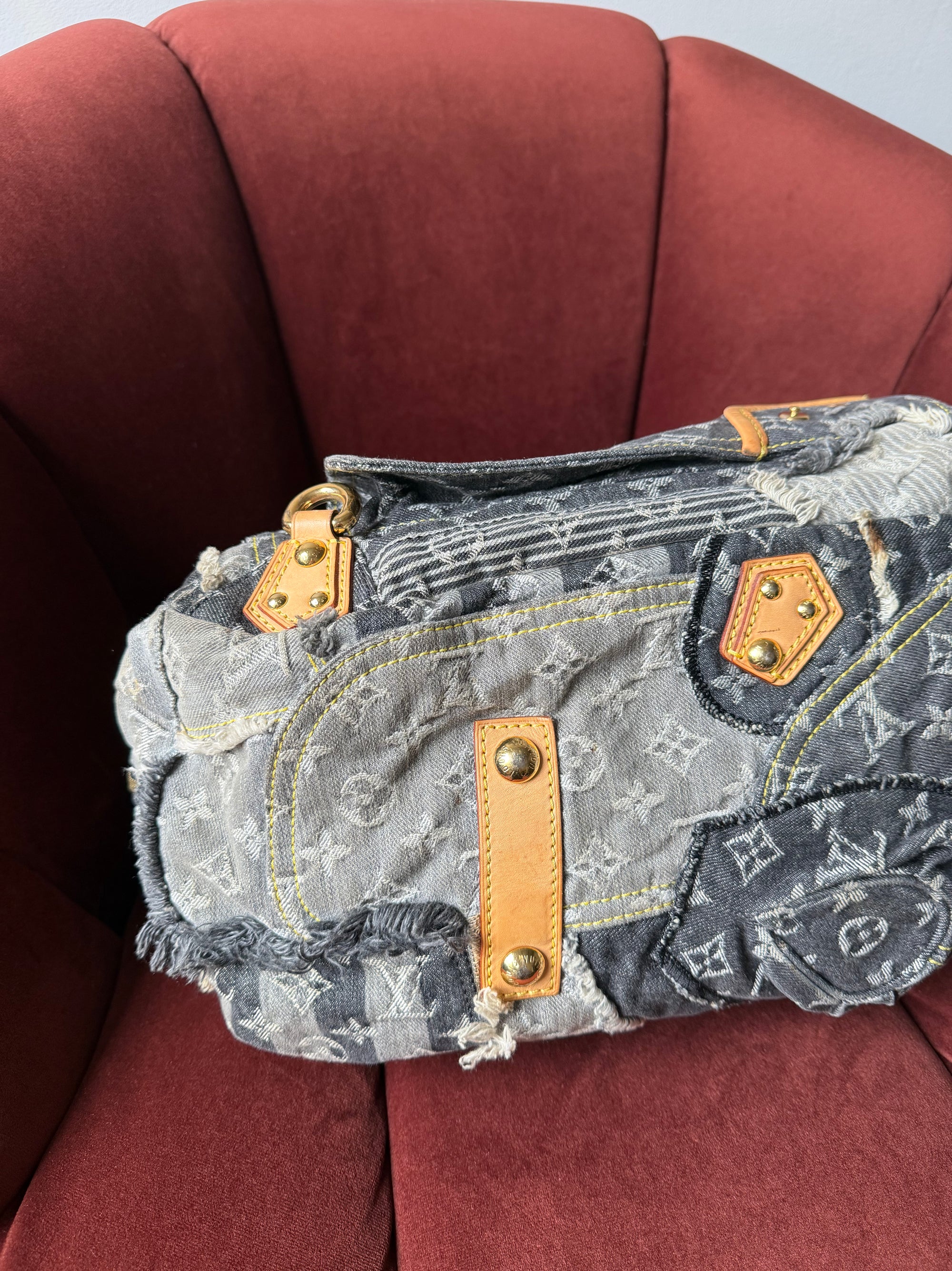 Louis Vuitton Monogram Denim Patchwork Bowly (2007)