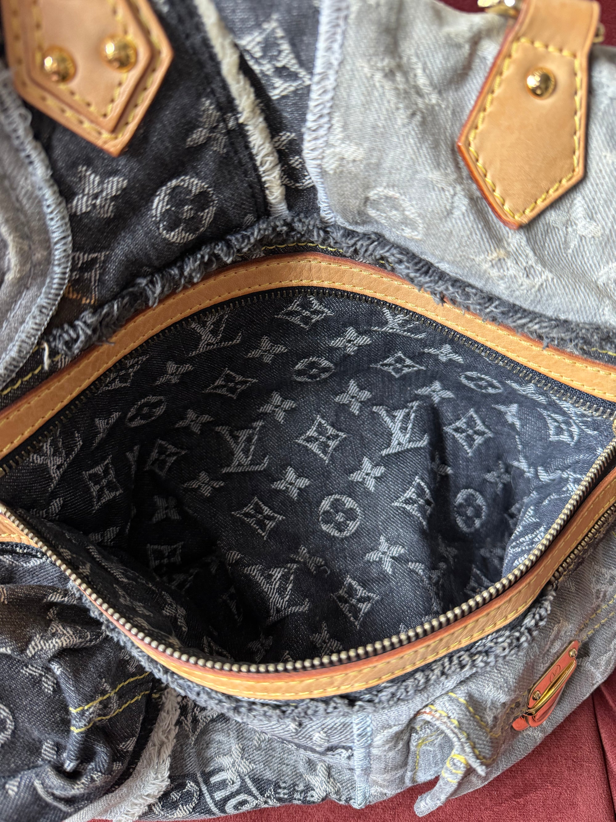 Louis Vuitton Monogram Denim Patchwork Bowly (2007)