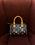 Louis Vuitton x Takashi Murakami Vintage Black Multicolour Nano Speedy (2003)