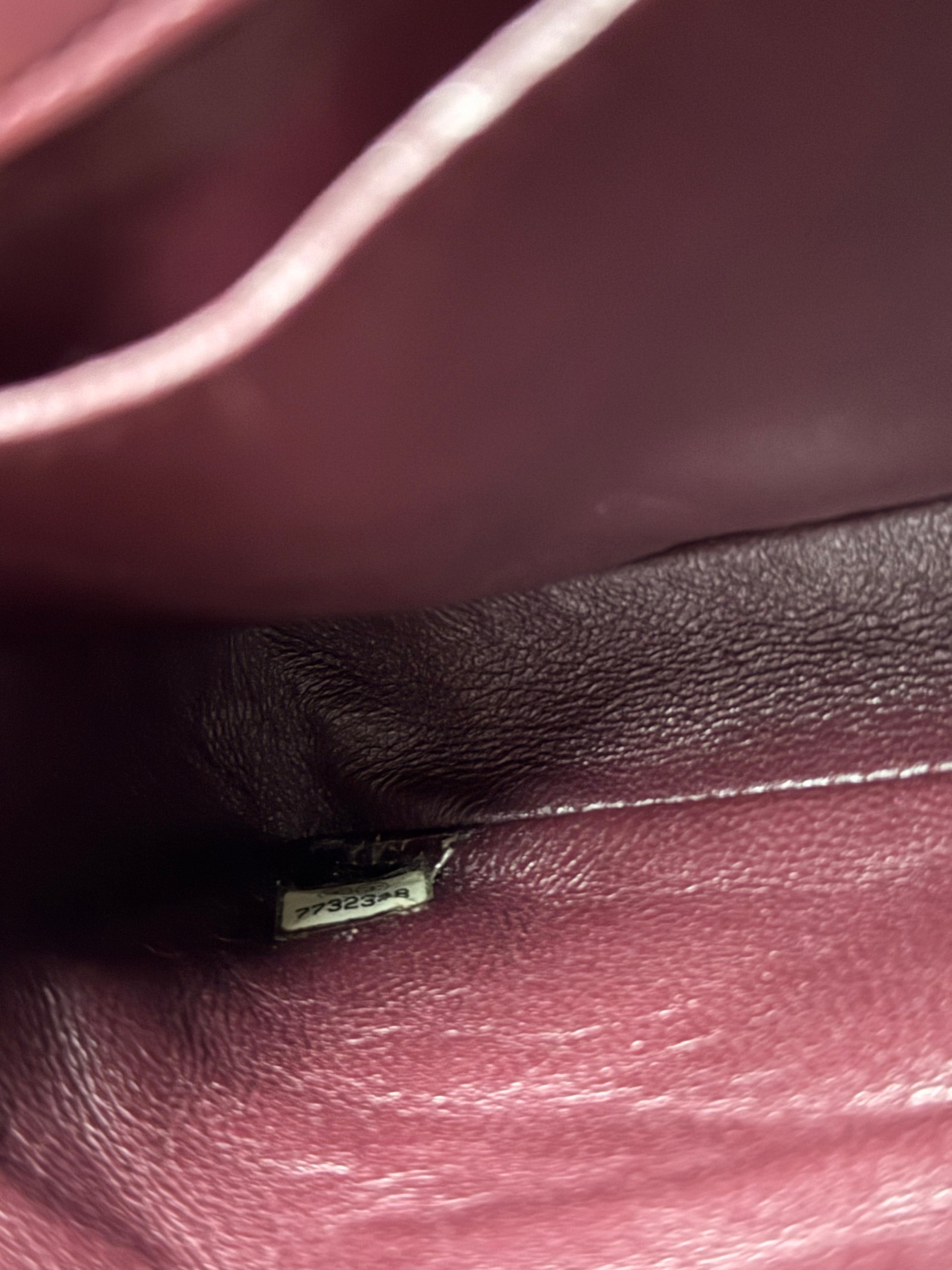 Chanel Burgundy East West Chocolate Bar Flap (2002-2003)