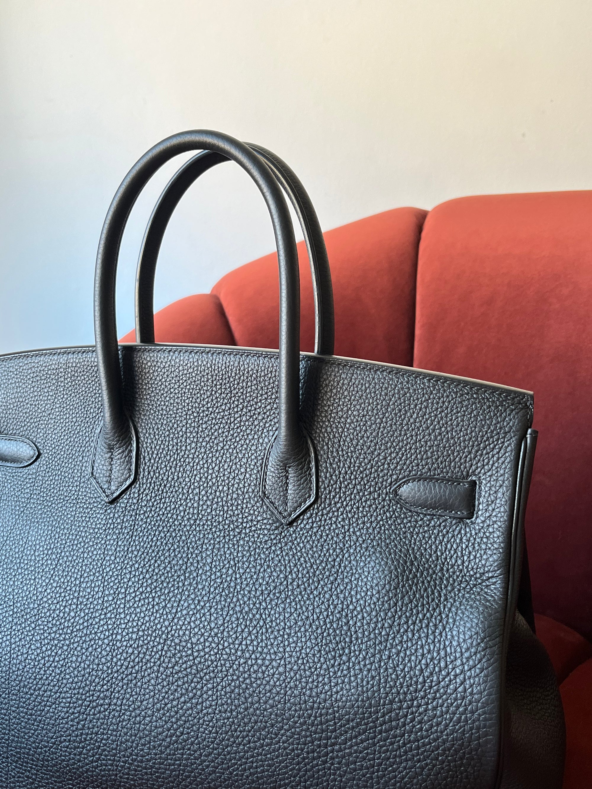 Hermès Birkin 35 In Black Togo (2014)
