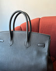 Hermès Birkin 35 In Black Togo (2014)