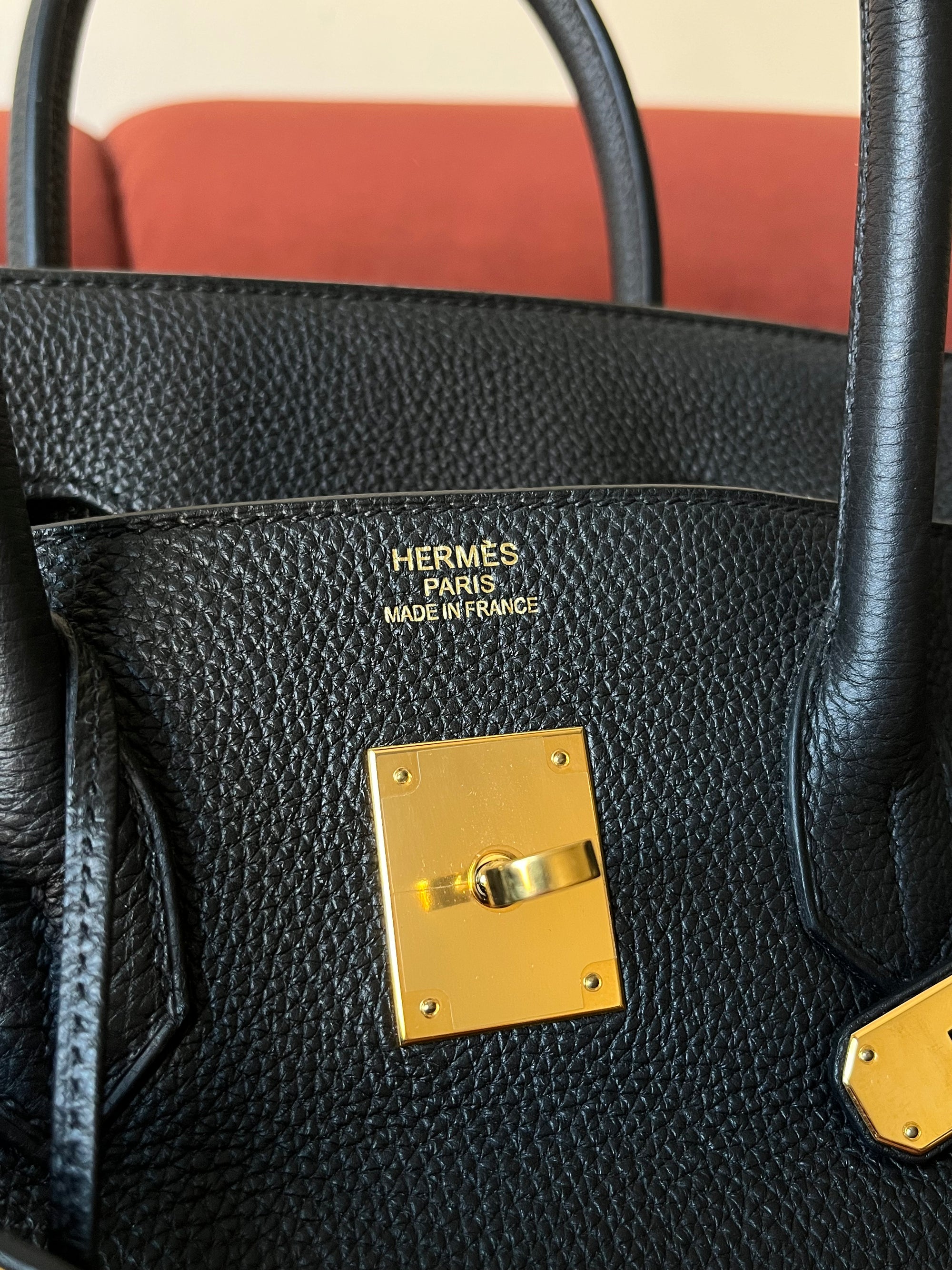 Hermès Birkin 35 In Black Togo (2014)