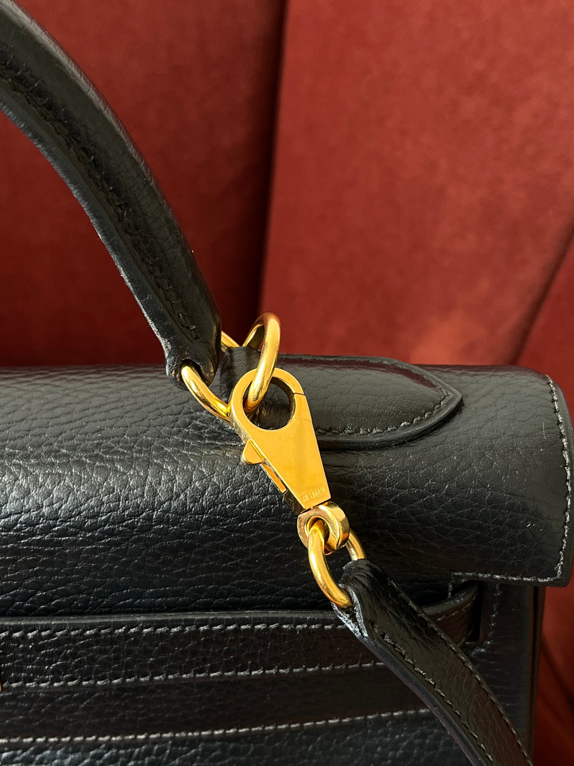 Hermès Kelly 32 In Black Ardennes (2001)