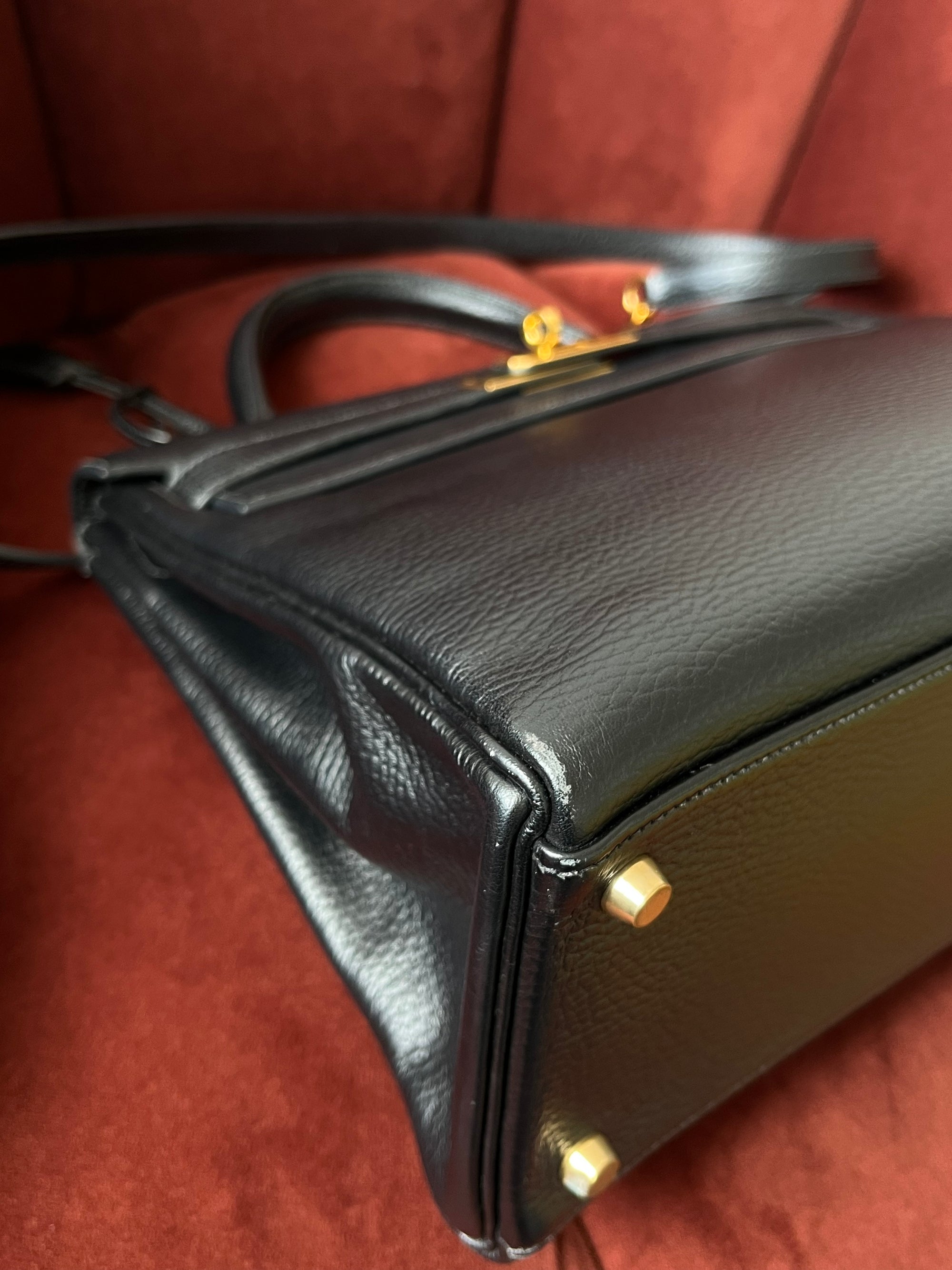 Hermès Kelly 32 In Black Ardennes (2001)