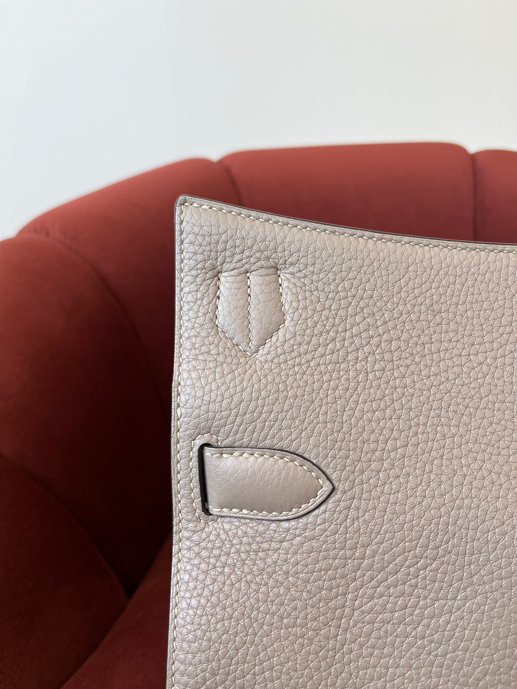 Hermès Jypsiere 28 In Gris Tourterelle Clemence (2015)