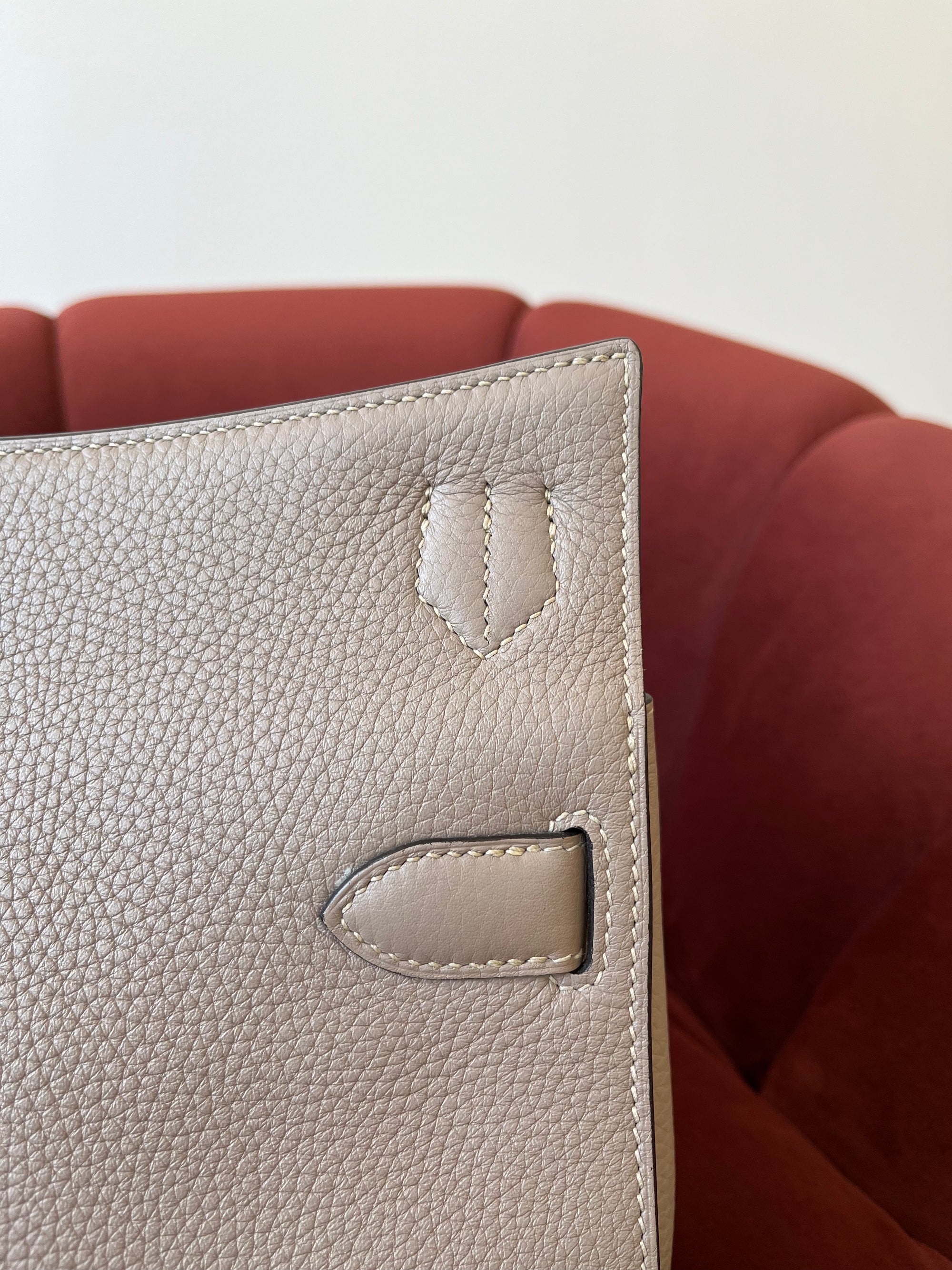 Hermès Jypsiere 28 In Gris Tourterelle Clemence (2015)