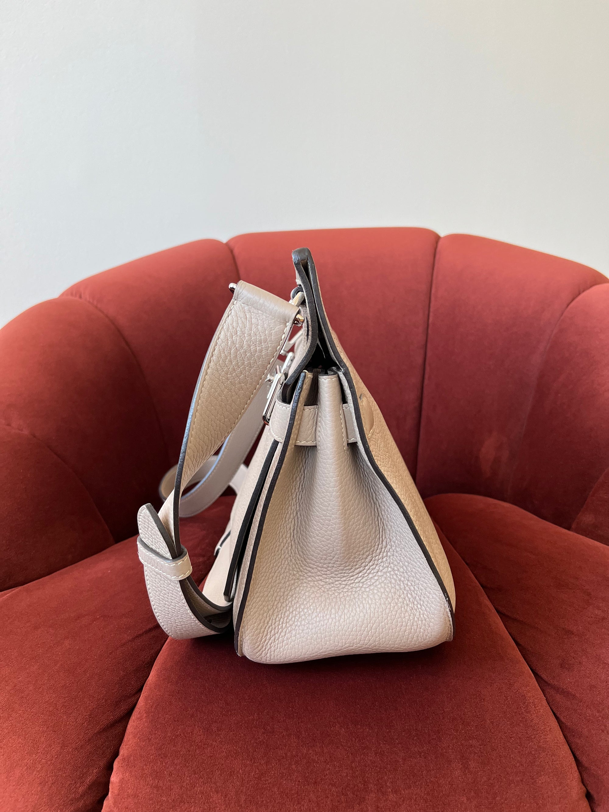 Hermès Jypsiere 28 In Gris Tourterelle Clemence (2015)