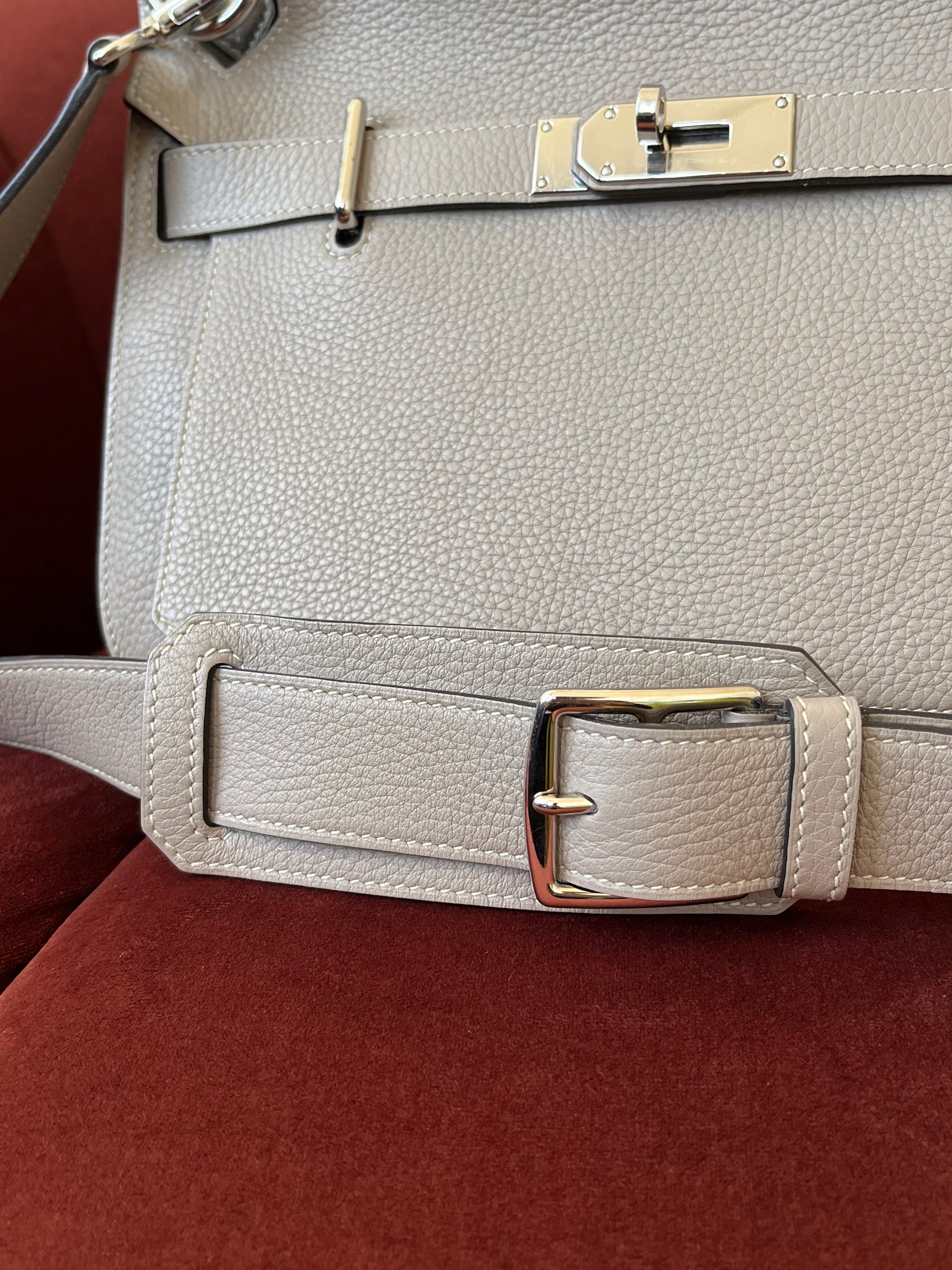 Hermès Jypsiere 28 In Gris Tourterelle Clemence (2015)