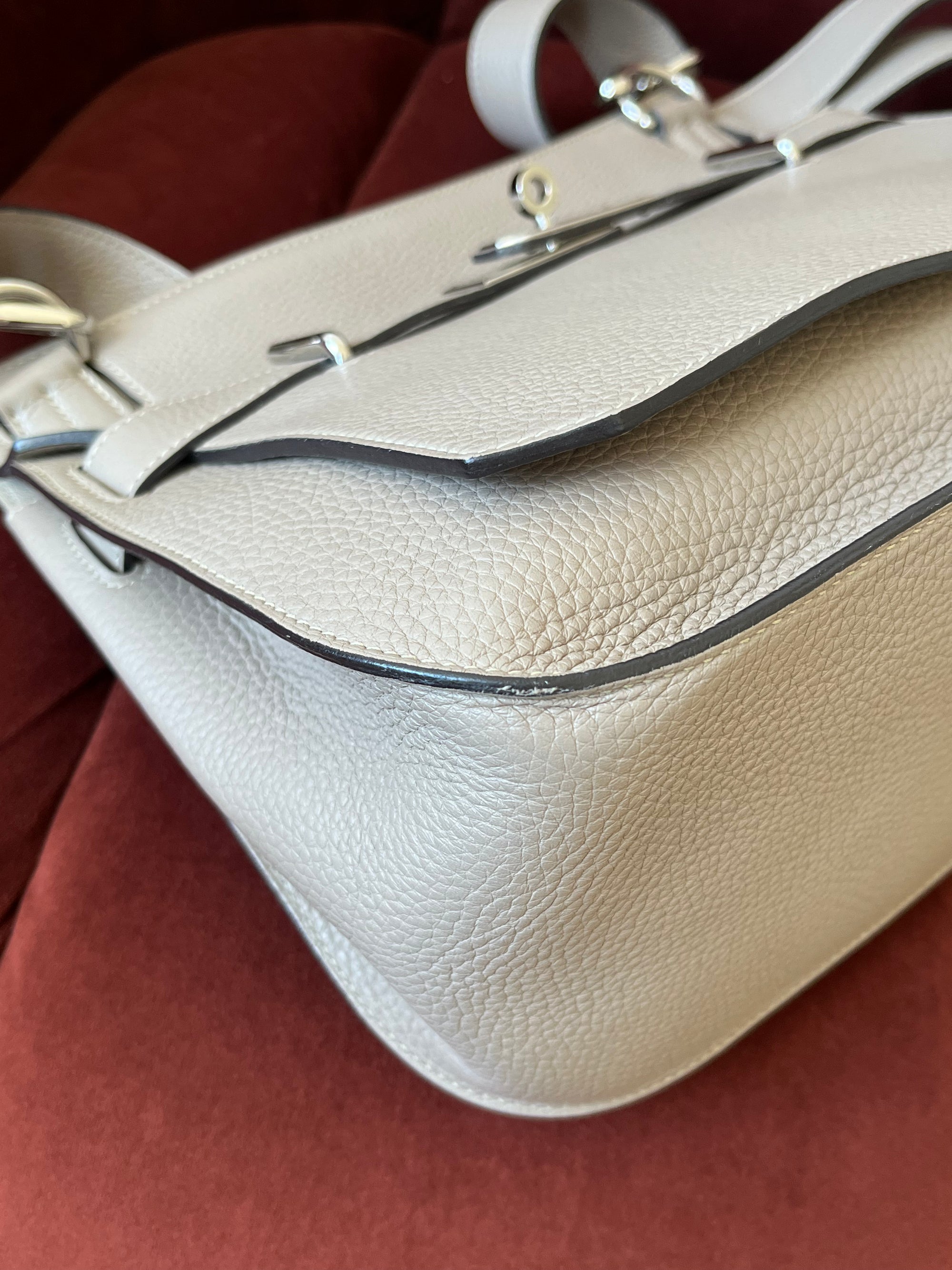 Hermès Jypsiere 28 In Gris Tourterelle Clemence (2015)