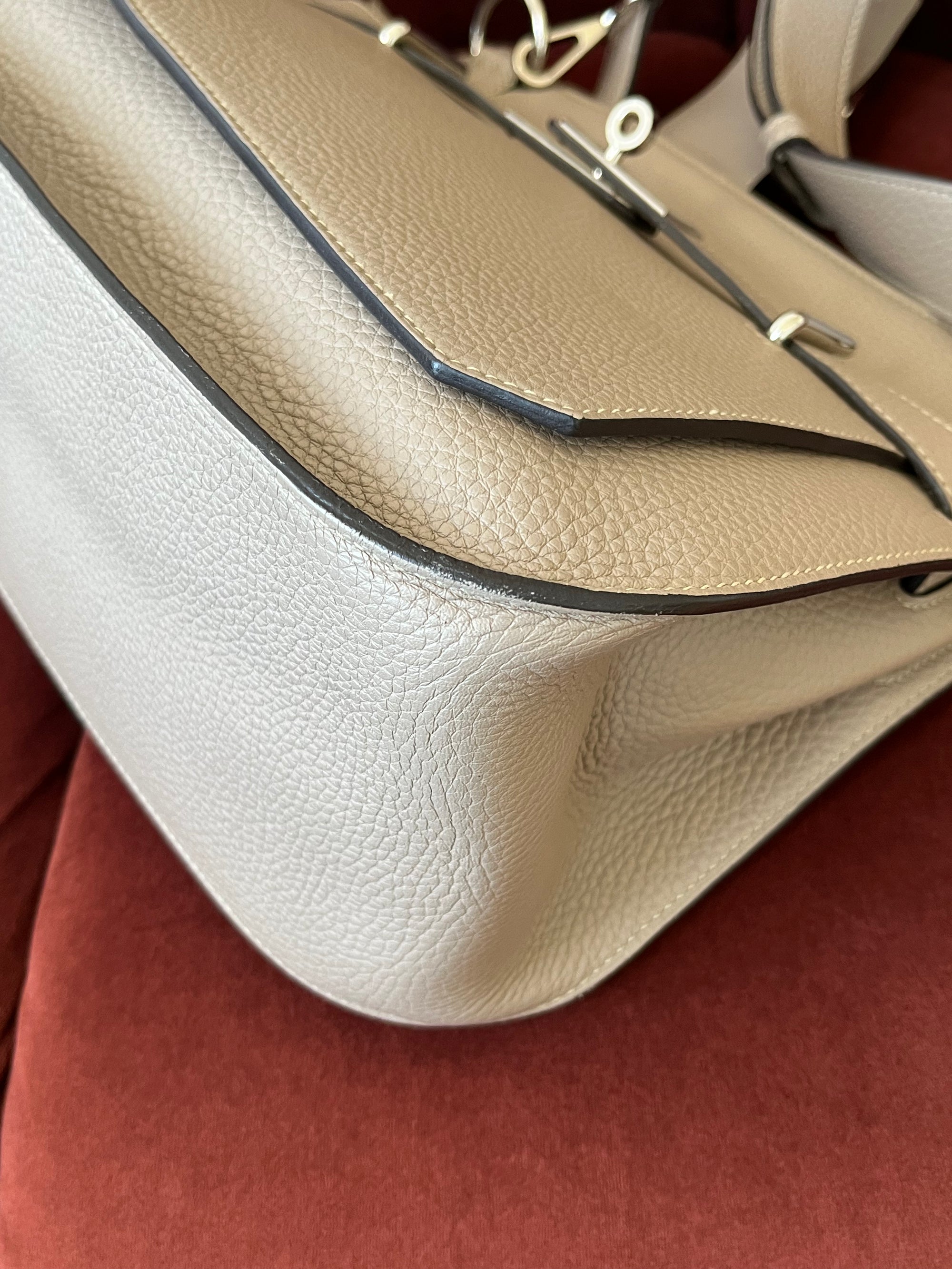 Hermès Jypsiere 28 In Gris Tourterelle Clemence (2015)