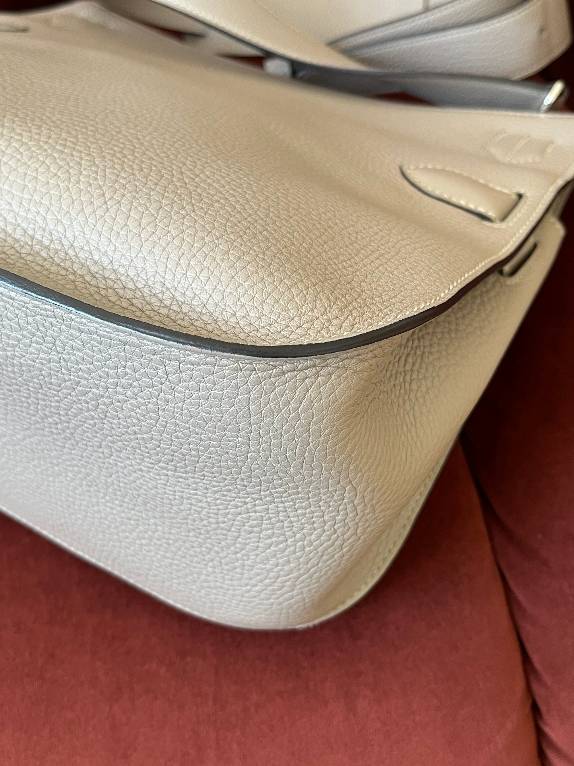 Hermès Jypsiere 28 In Gris Tourterelle Clemence (2015)