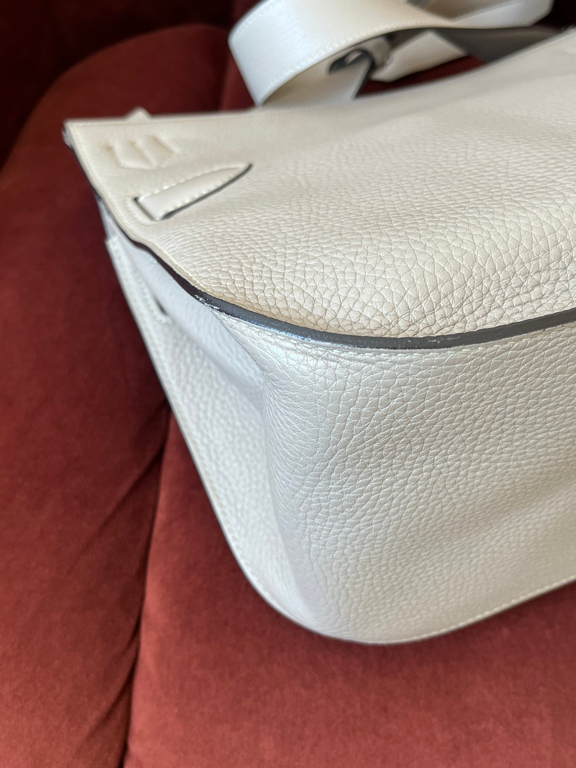 Hermès Jypsiere 28 In Gris Tourterelle Clemence (2015)