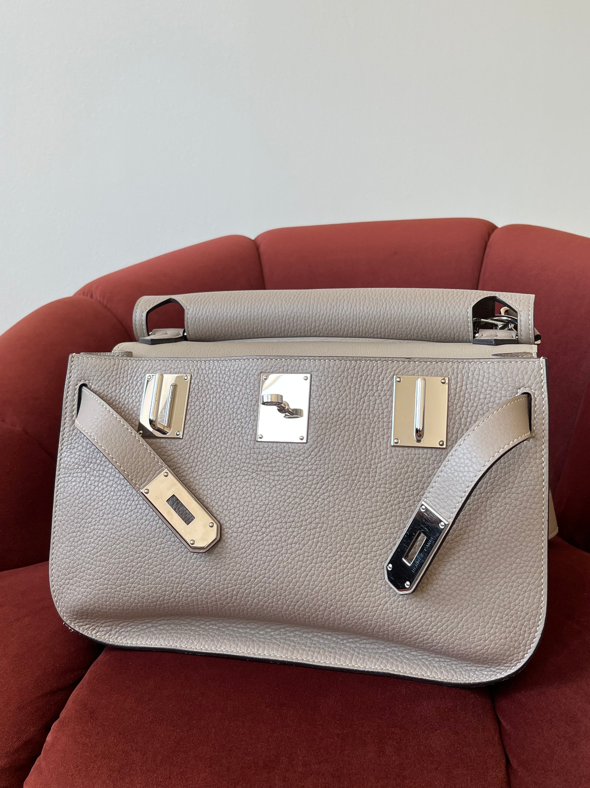 Hermès Jypsiere 28 In Gris Tourterelle Clemence (2015)