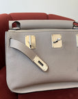 Hermès Jypsiere 28 In Gris Tourterelle Clemence (2015)