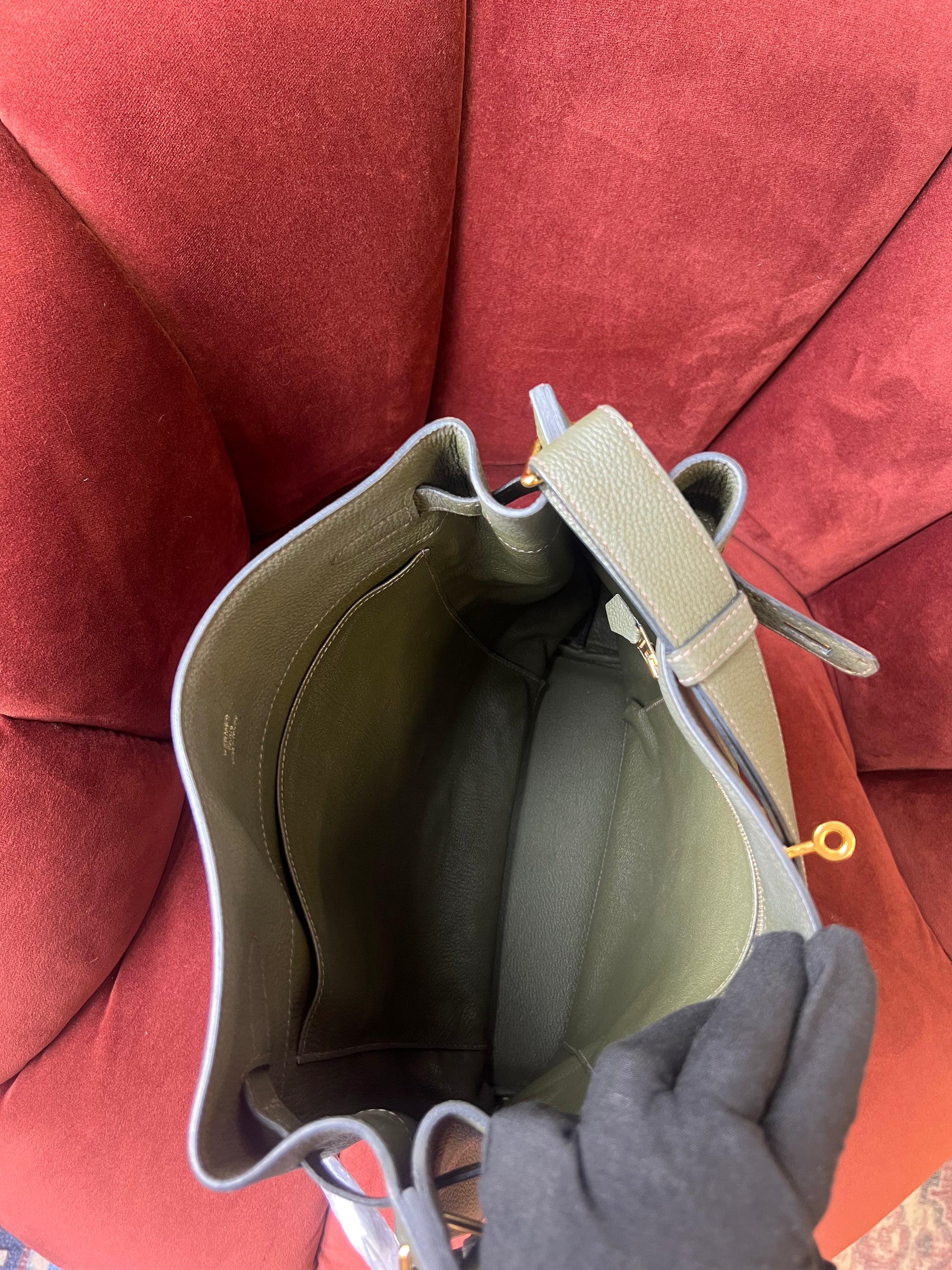Hermès So Kelly 26 In Vert Olive Togo (2016)