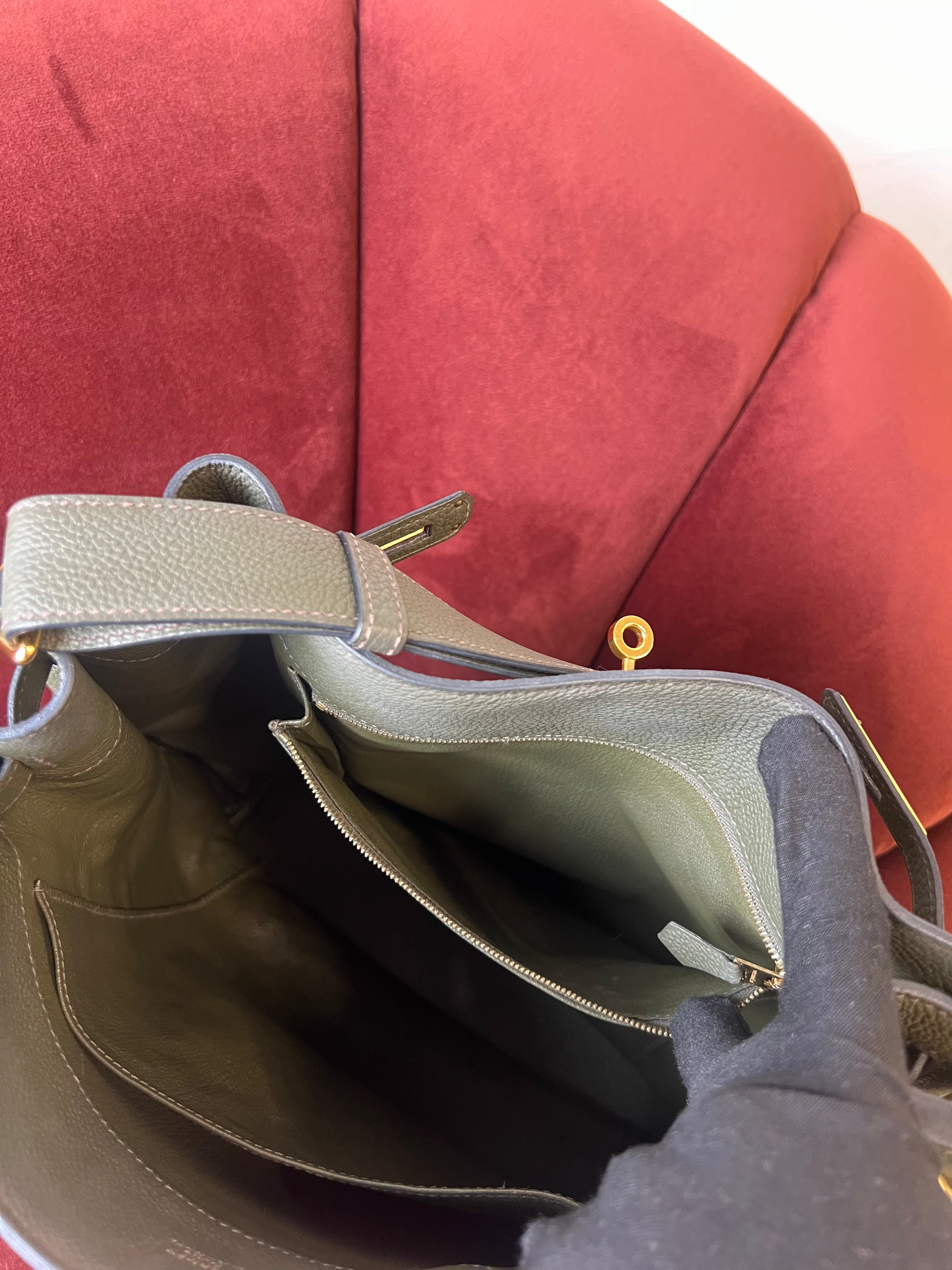 Hermès So Kelly 26 In Vert Olive Togo (2016)