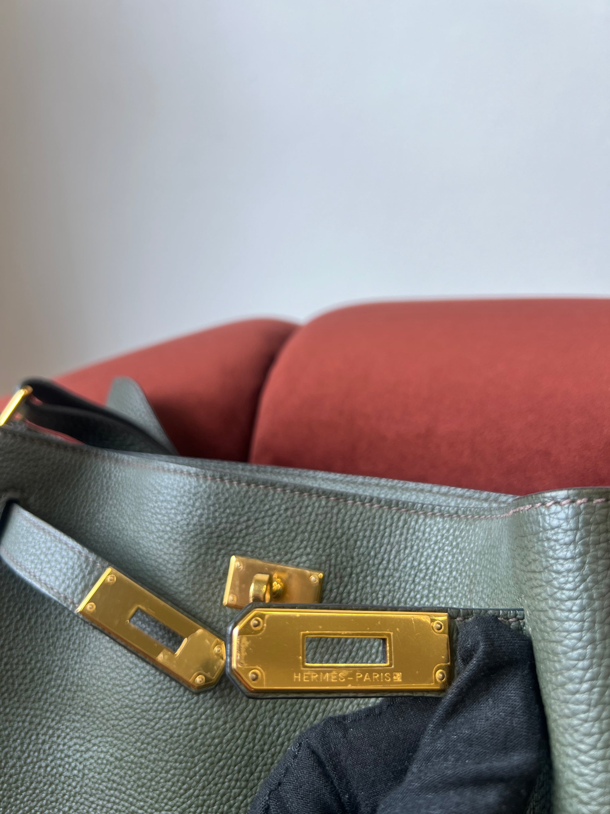 Hermès So Kelly 26 In Vert Olive Togo (2016)