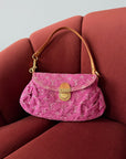 Louis Vuitton Pink Denim Monogram Pleaty (2006)