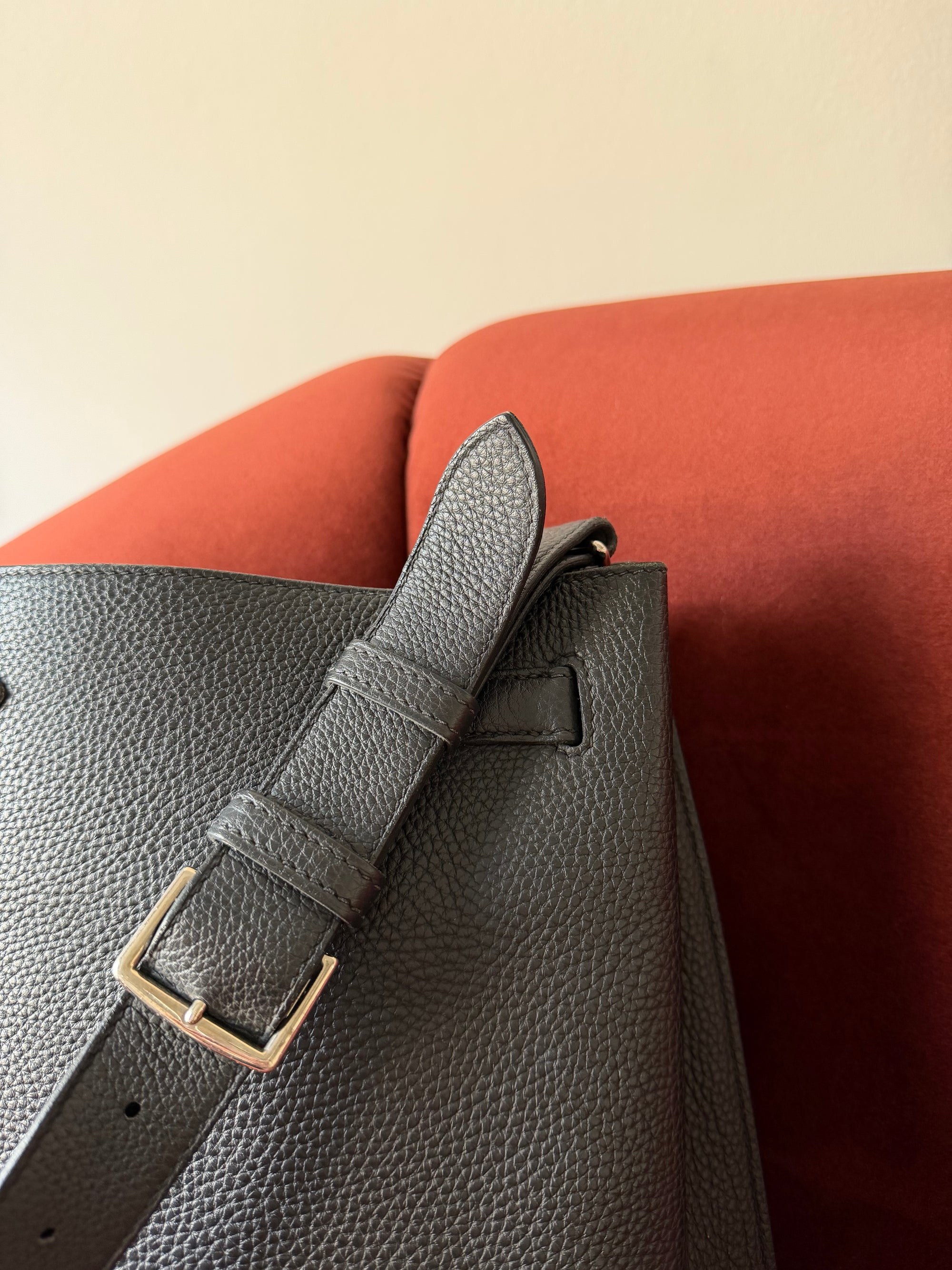 Hermès So Kelly 22 In Black Togo (2013)