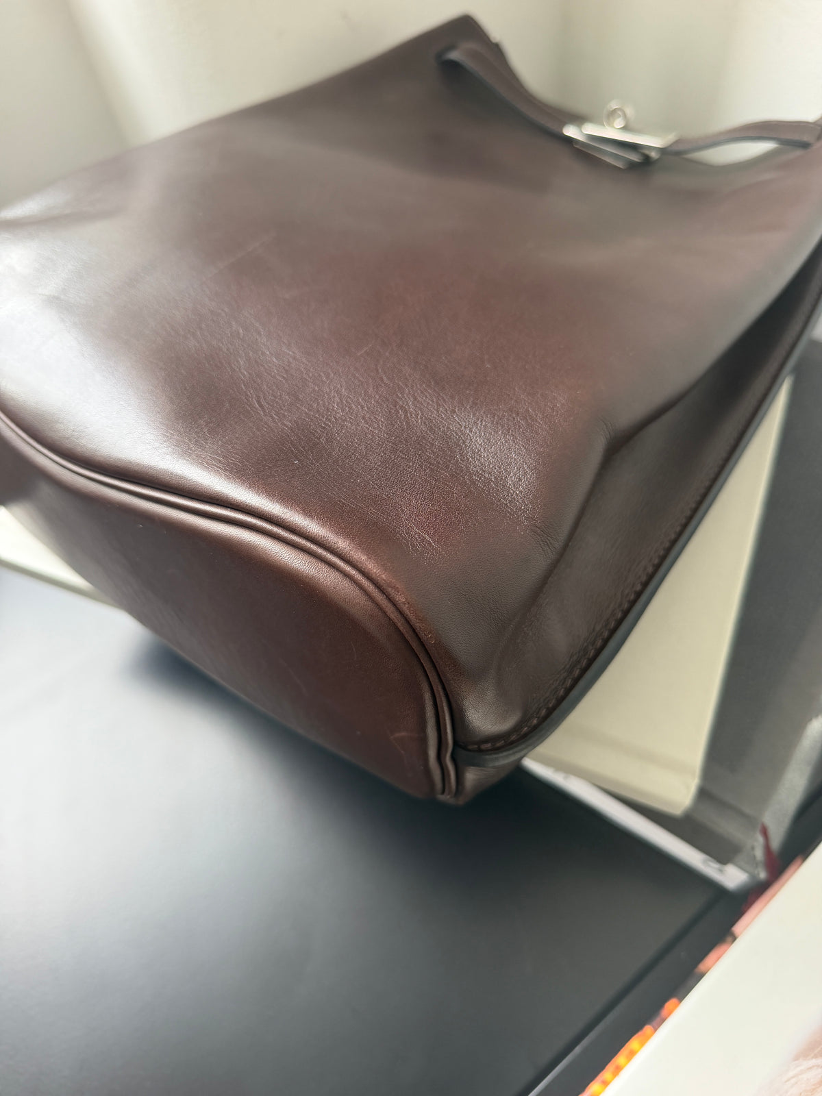 Hermès So Kelly 26 In Ebene Evercalf (2008)