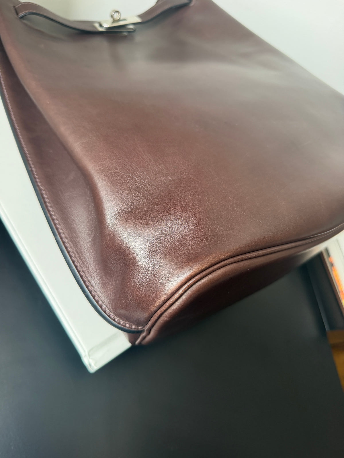 Hermès So Kelly 26 In Ebene Evercalf (2008)