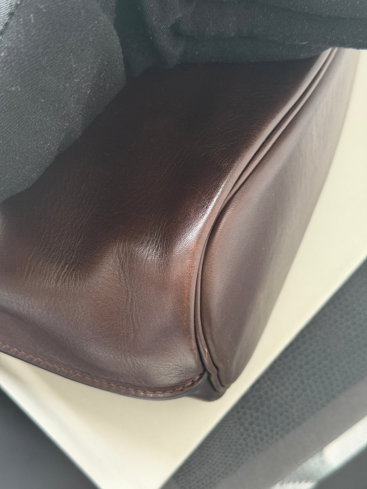 Hermès So Kelly 26 In Ebene Evercalf (2008)