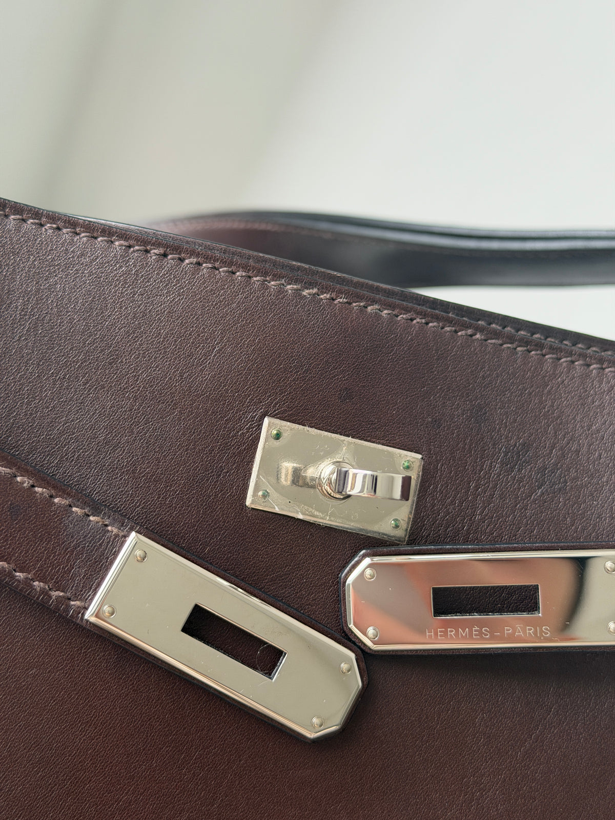 Hermès So Kelly 26 In Ebene Evercalf (2008)