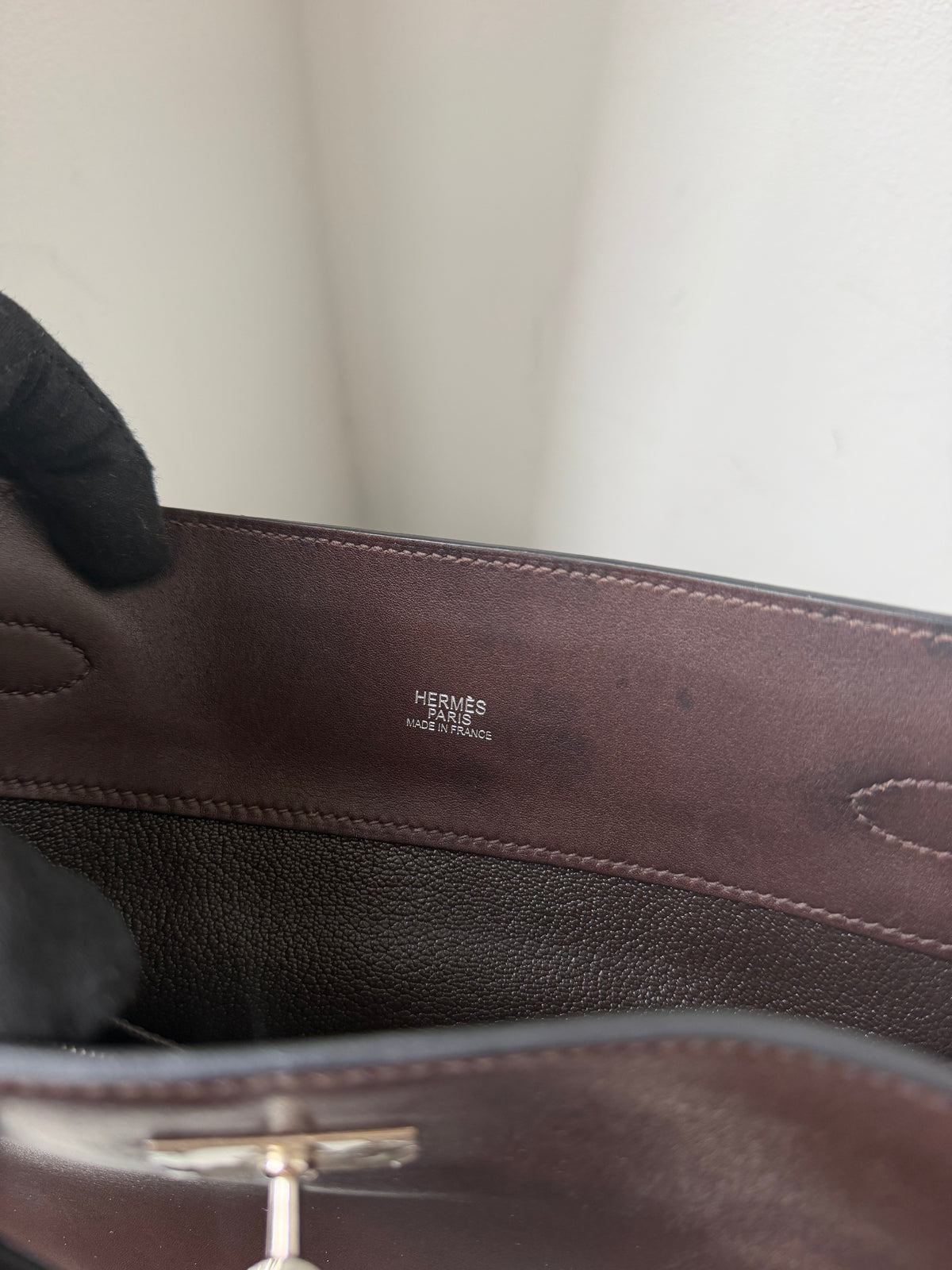 Hermès So Kelly 26 In Ebene Evercalf (2008)
