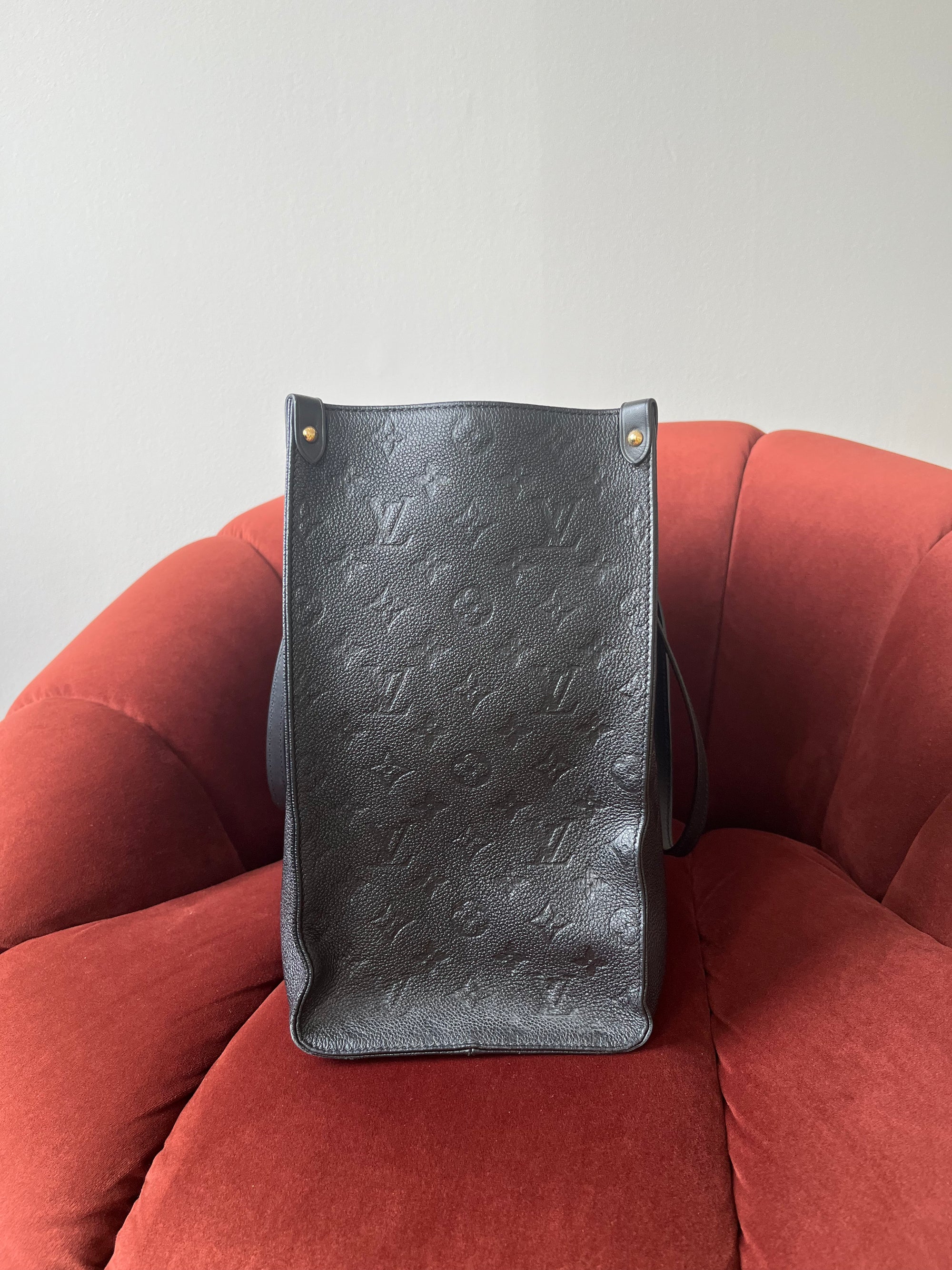 Louis Vuitton OnTheGo GM In Black Monogram Empreinte Leather